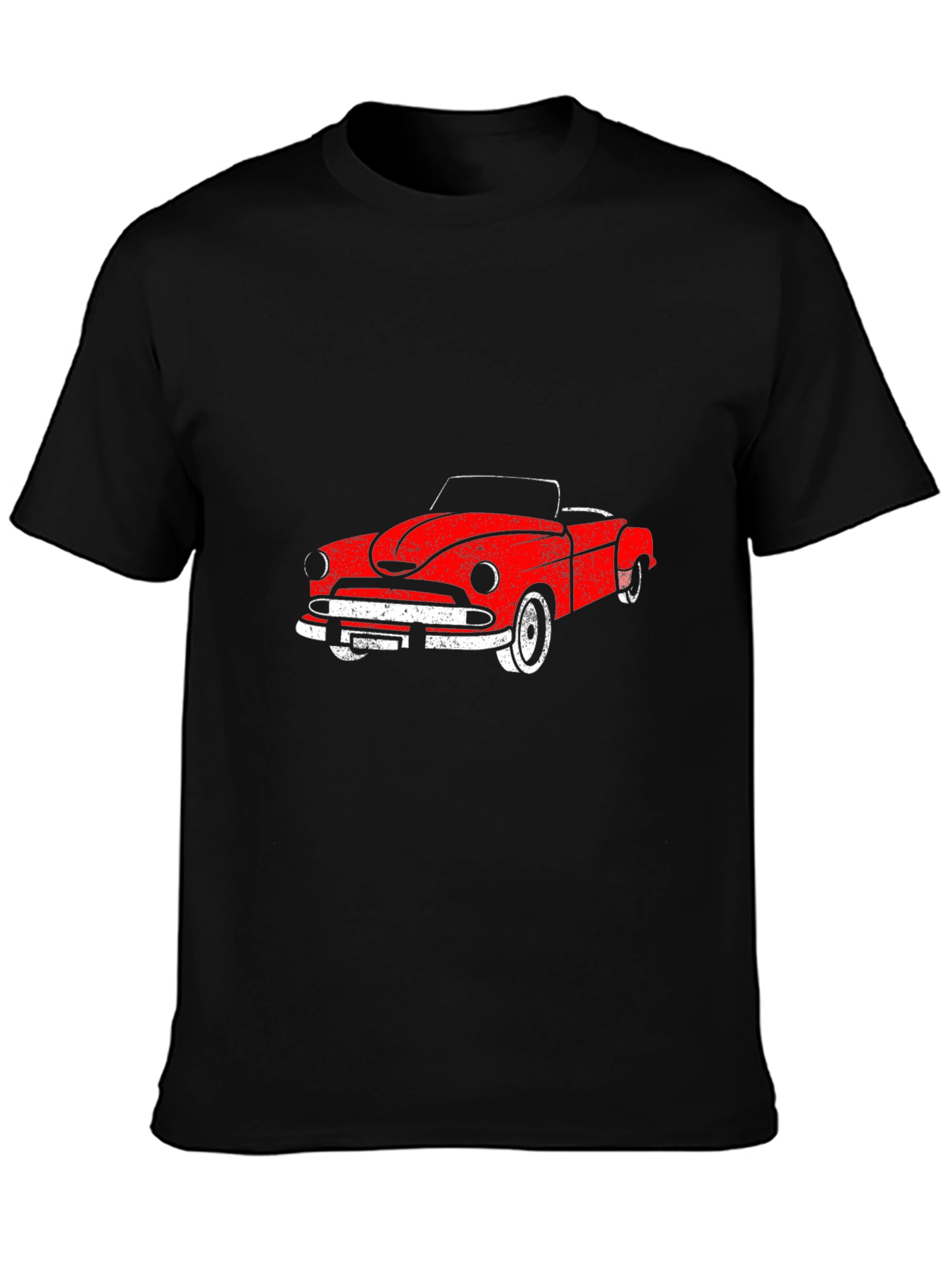 Classic Red Car Graphic T-Shirt