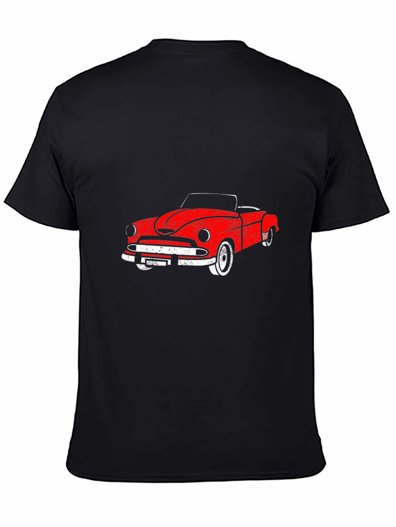 Classic Red Car Graphic T-Shirt