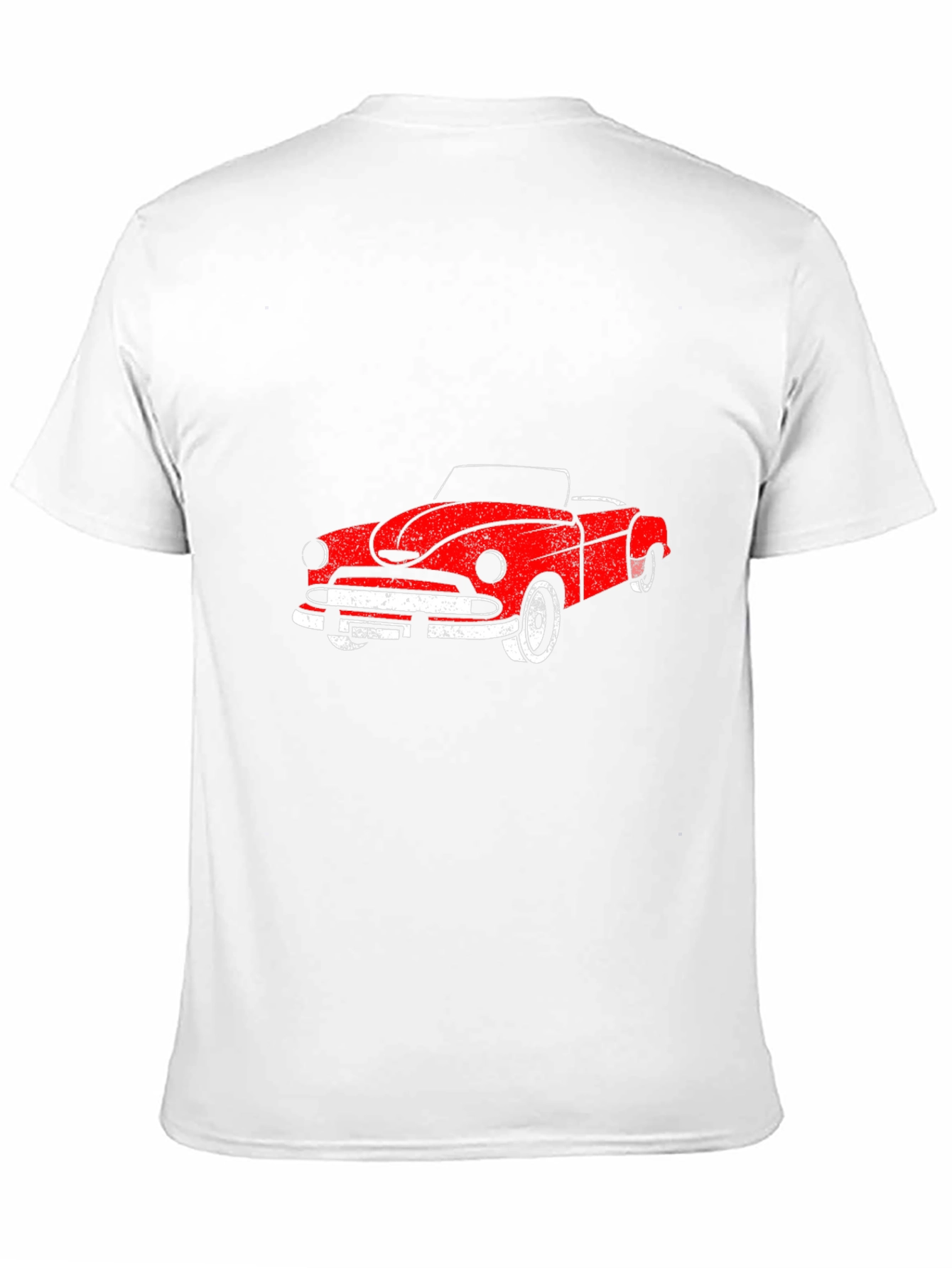 Classic Red Car Graphic T-Shirt
