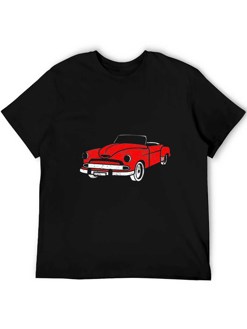 Classic Red Car Graphic T-Shirt