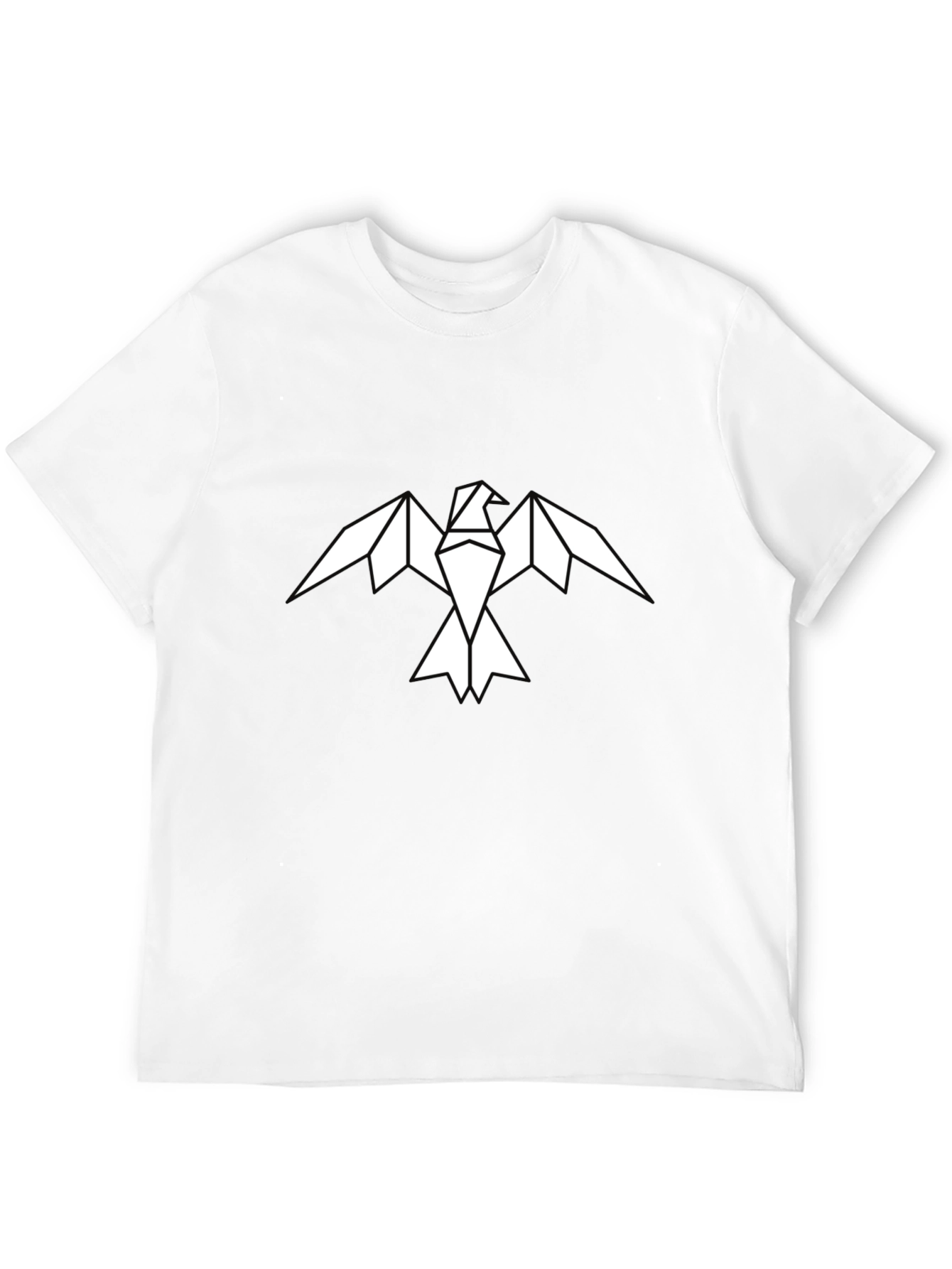 Geometric Eagle Graphic Tee - Mens Black Shirt