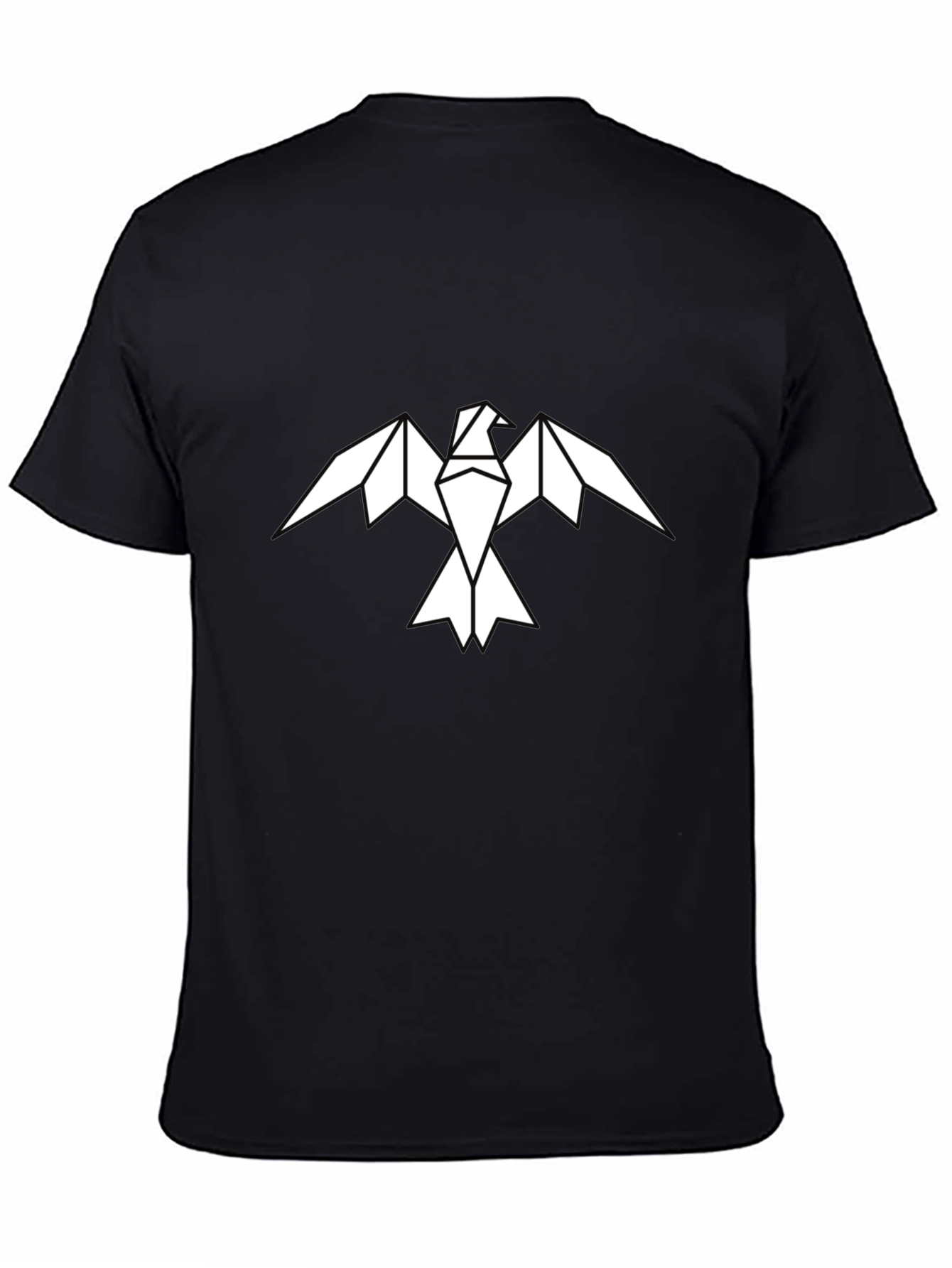 Geometric Eagle Graphic Tee - Mens Black Shirt