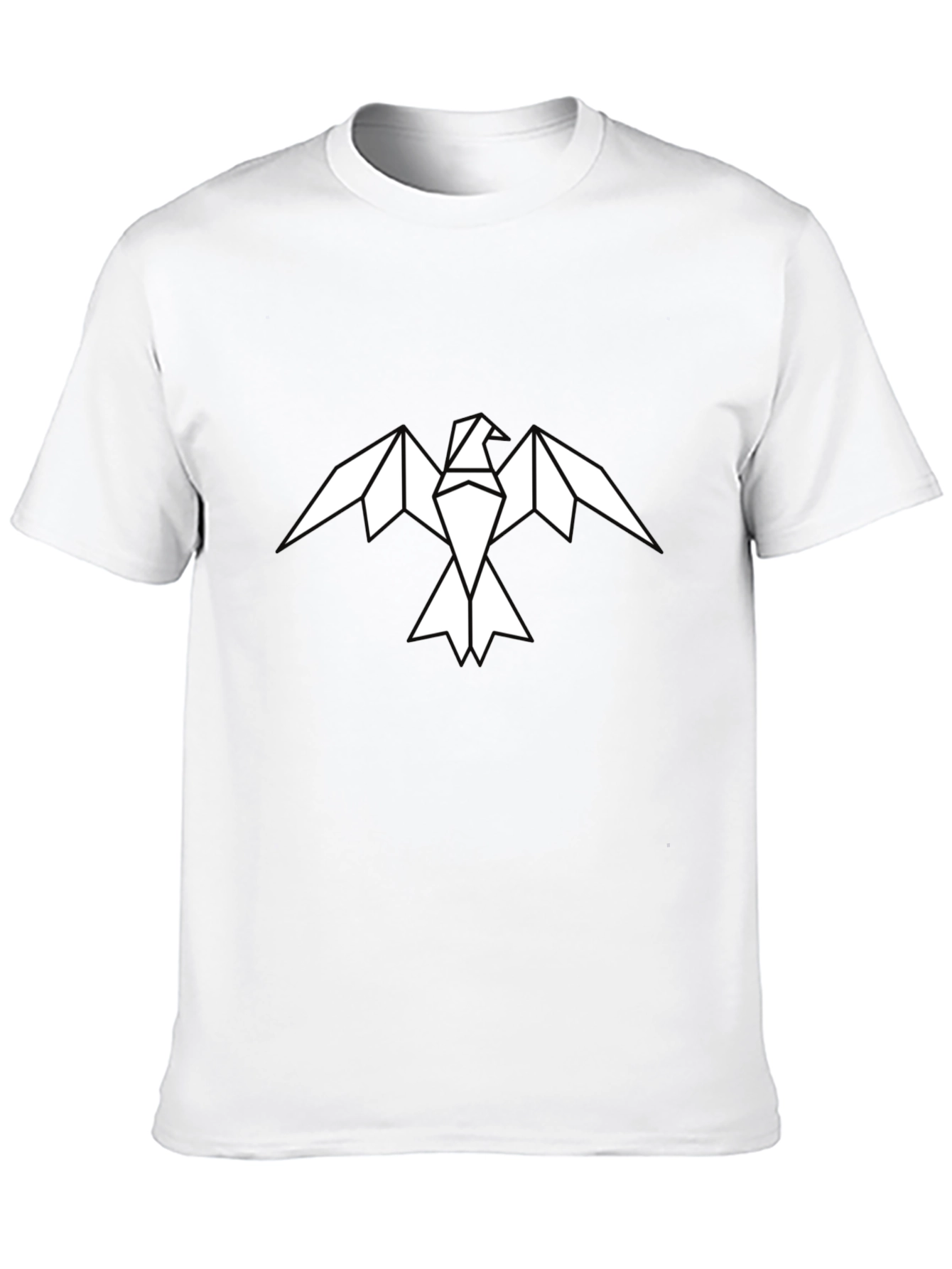 Geometric Eagle Graphic Tee - Mens Black Shirt