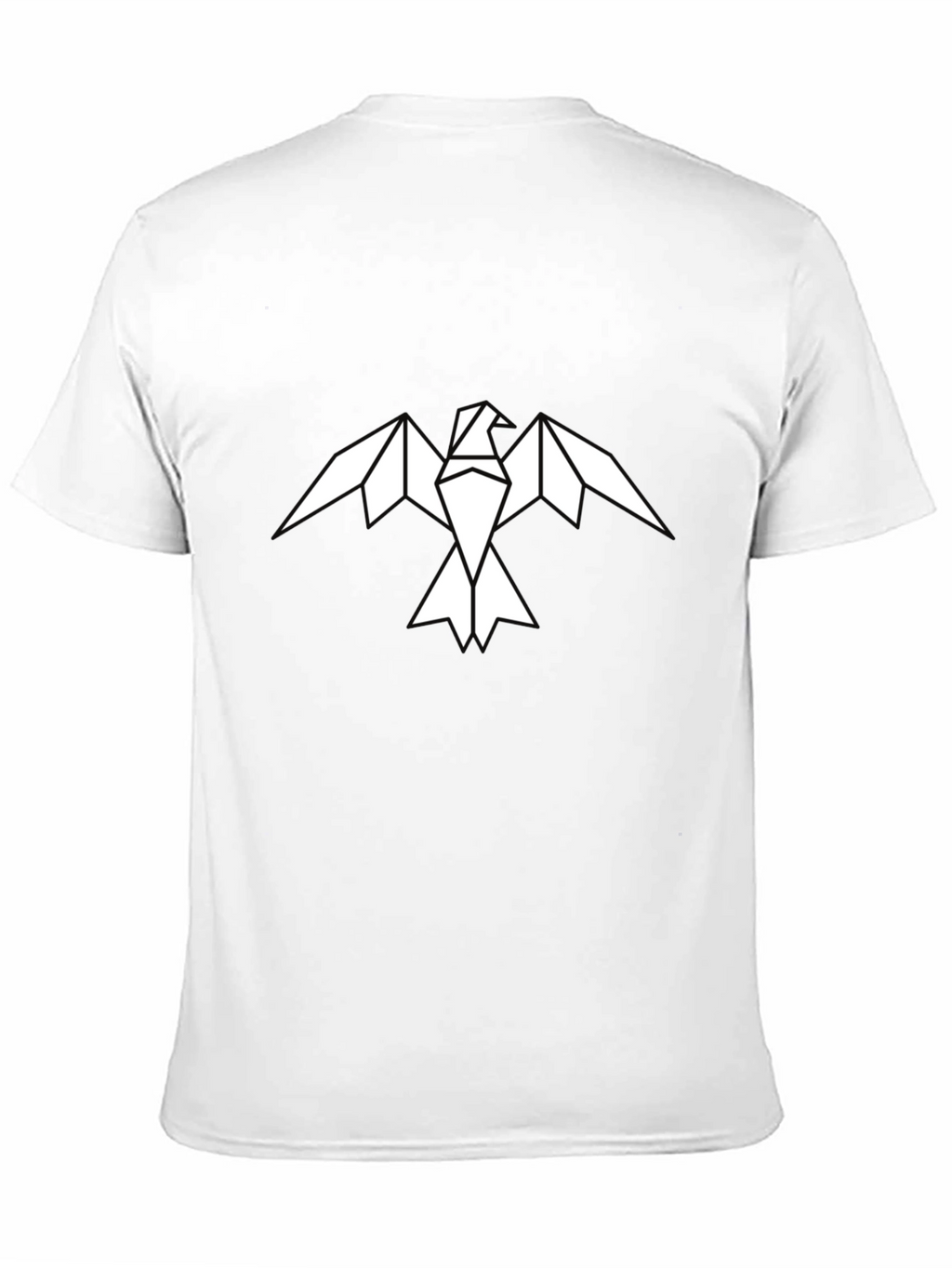Geometric Eagle Graphic Tee - Mens Black Shirt