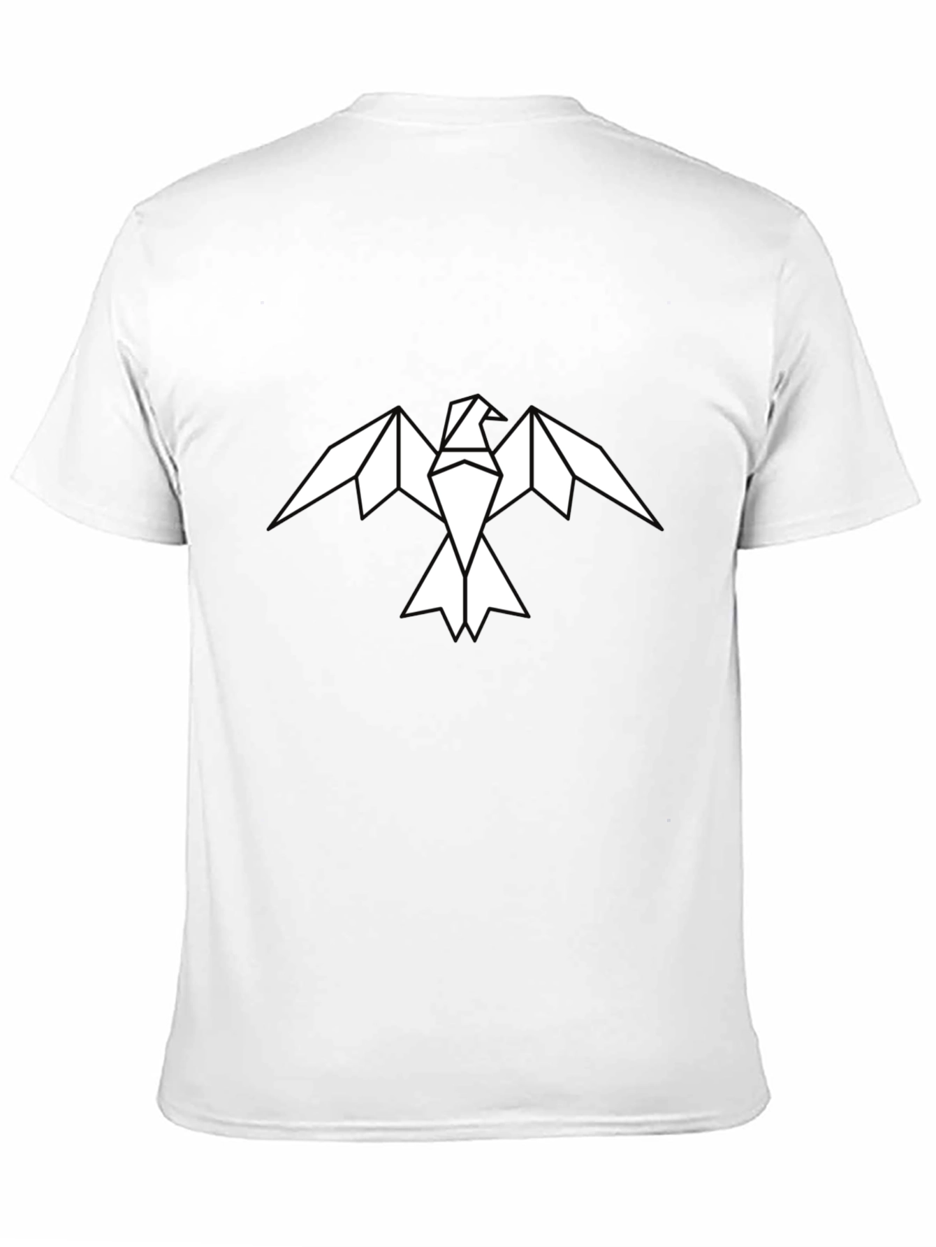 Geometric Eagle Graphic Tee - Mens Black Shirt