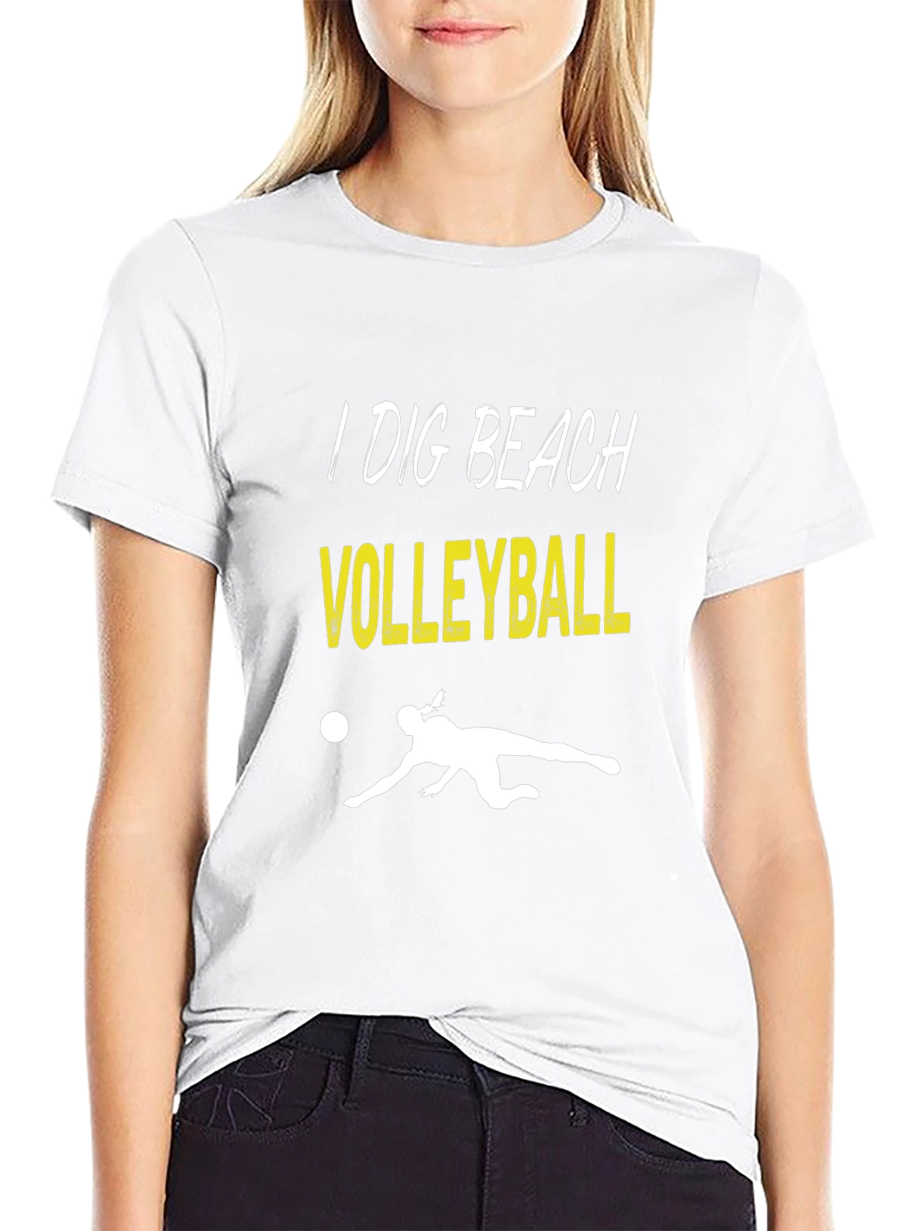 I Dig Beach Volleyball Graphic T-Shirt