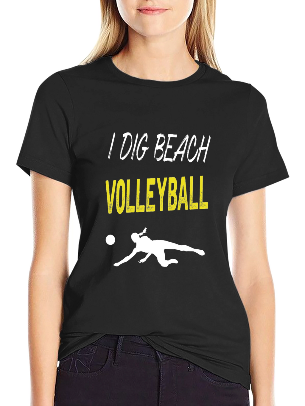 I Dig Beach Volleyball Graphic T-Shirt
