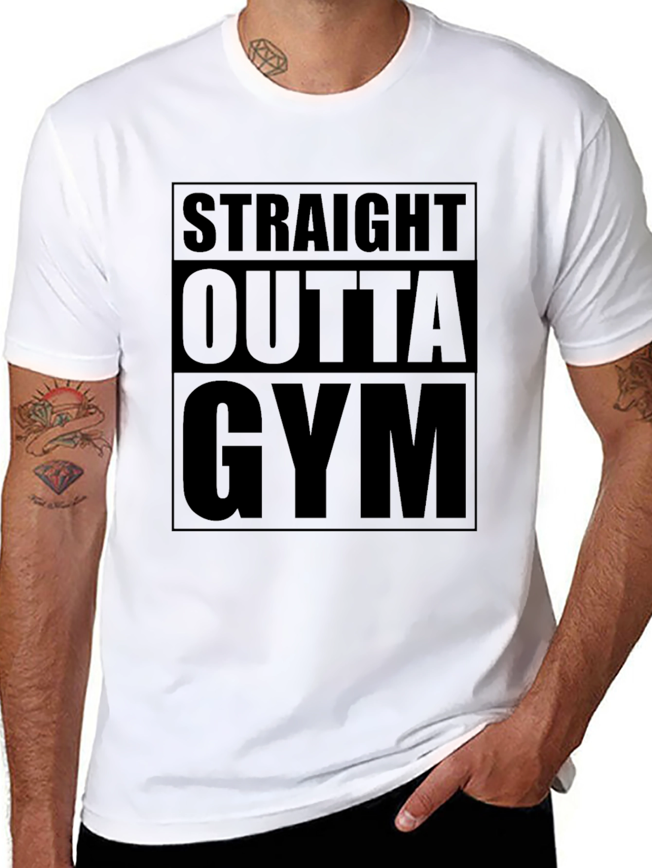 Straight Outta Gym - Mens Graphic Tee