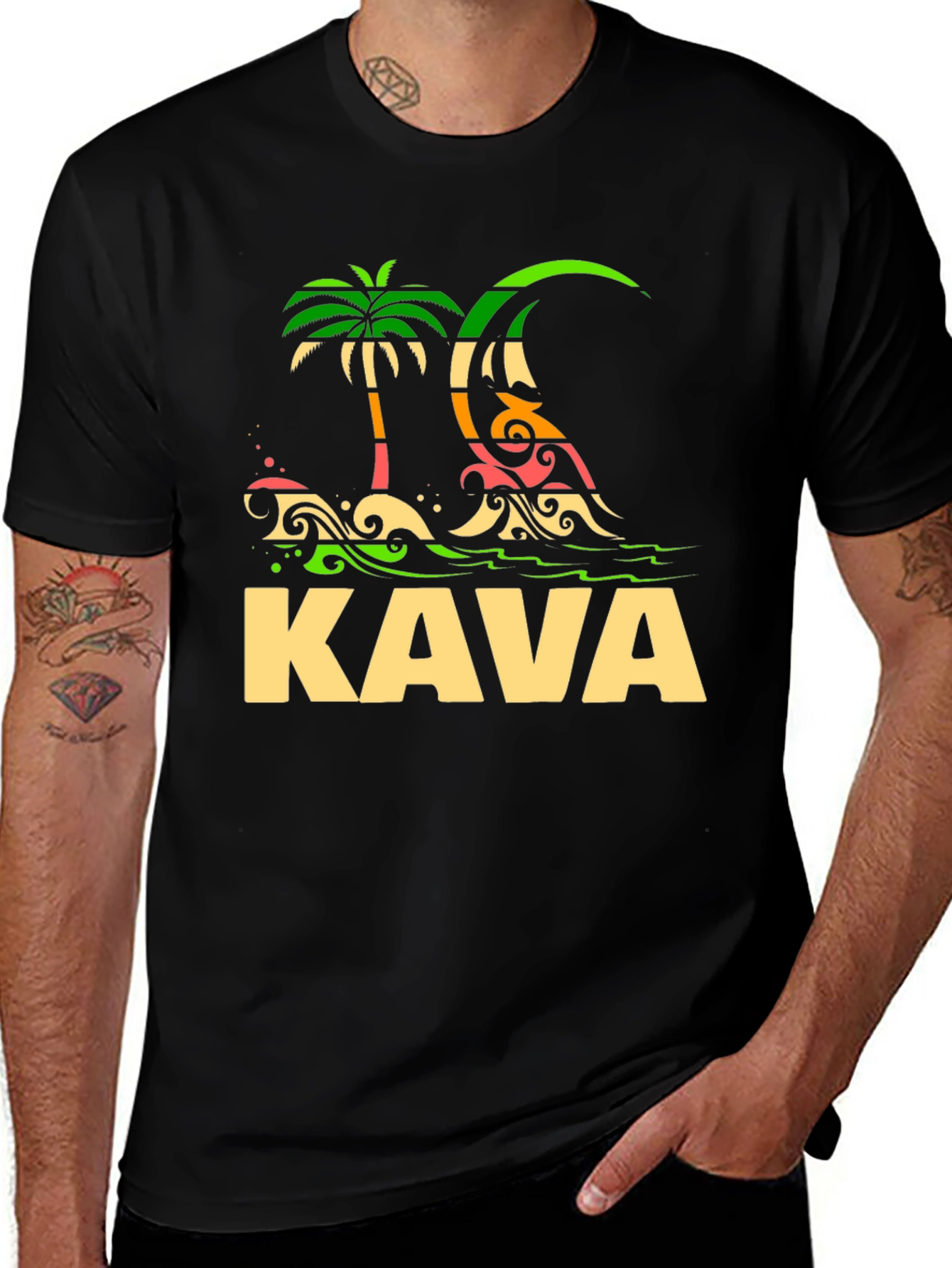 Tropical Kava T-Shirt - Island Vibes