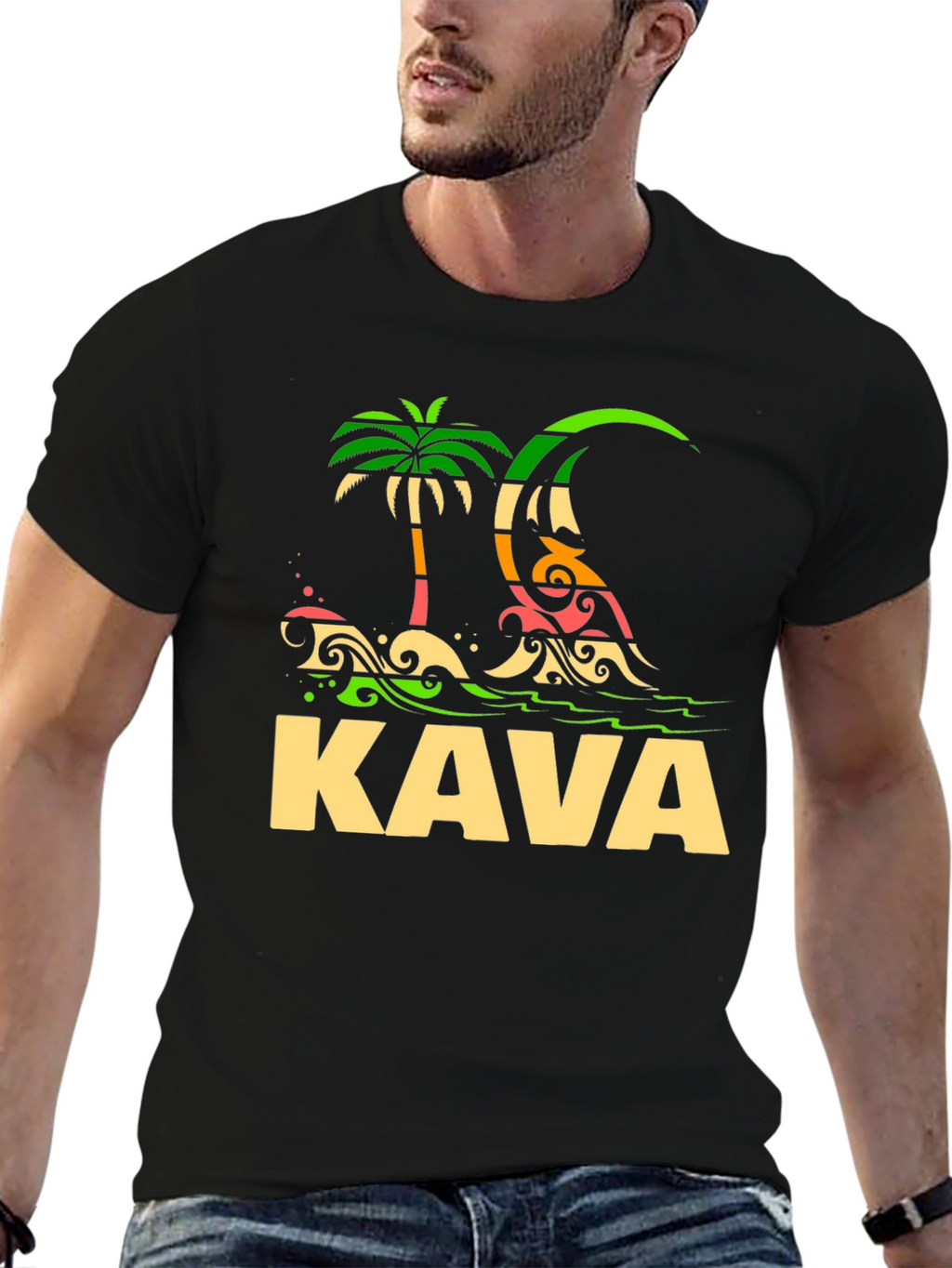 Tropical Kava T-Shirt - Island Vibes