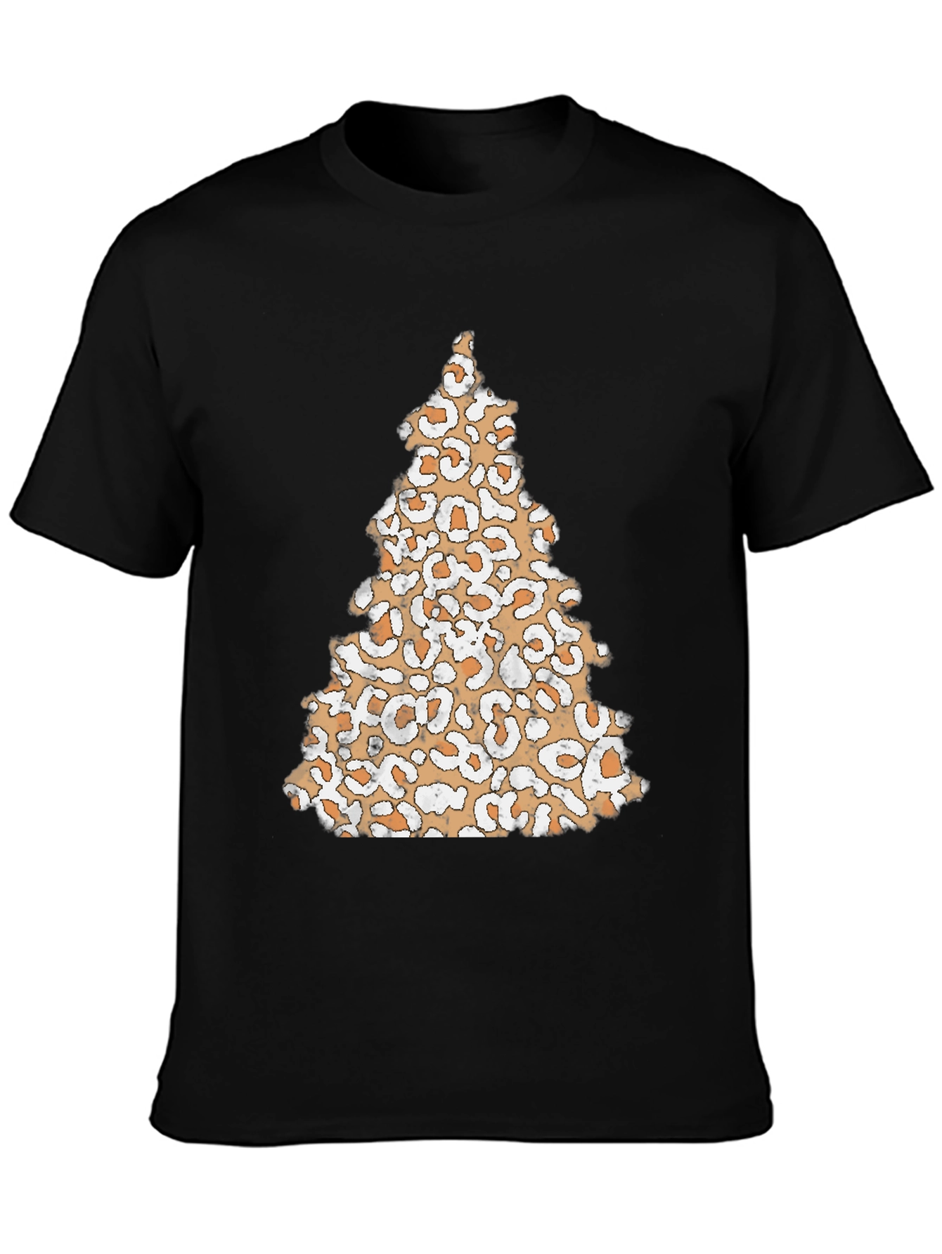 Leopard Print Christmas Tree T-Shirt