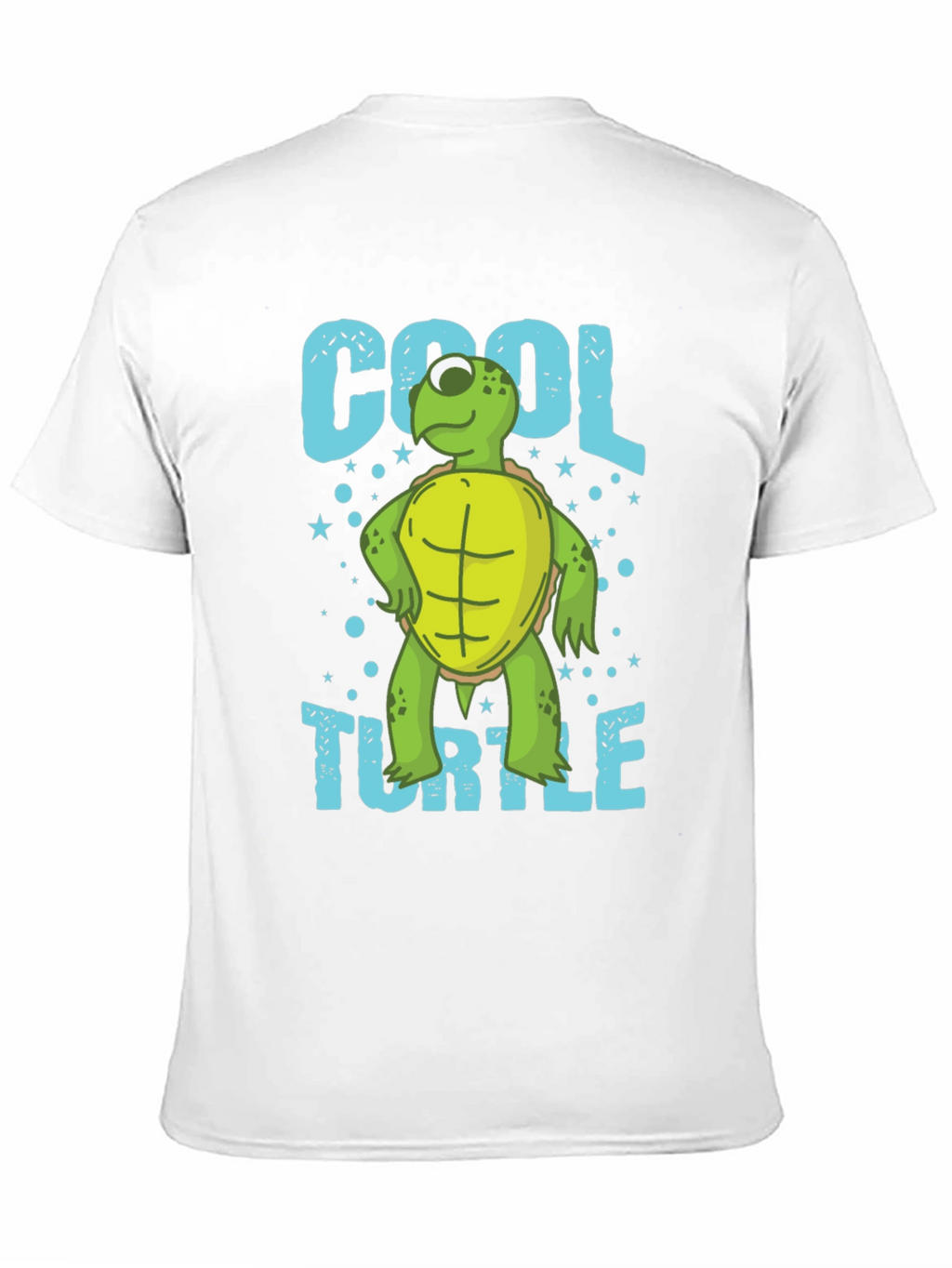 Cool Turtle Graphic T-Shirt Mens Crew Neck