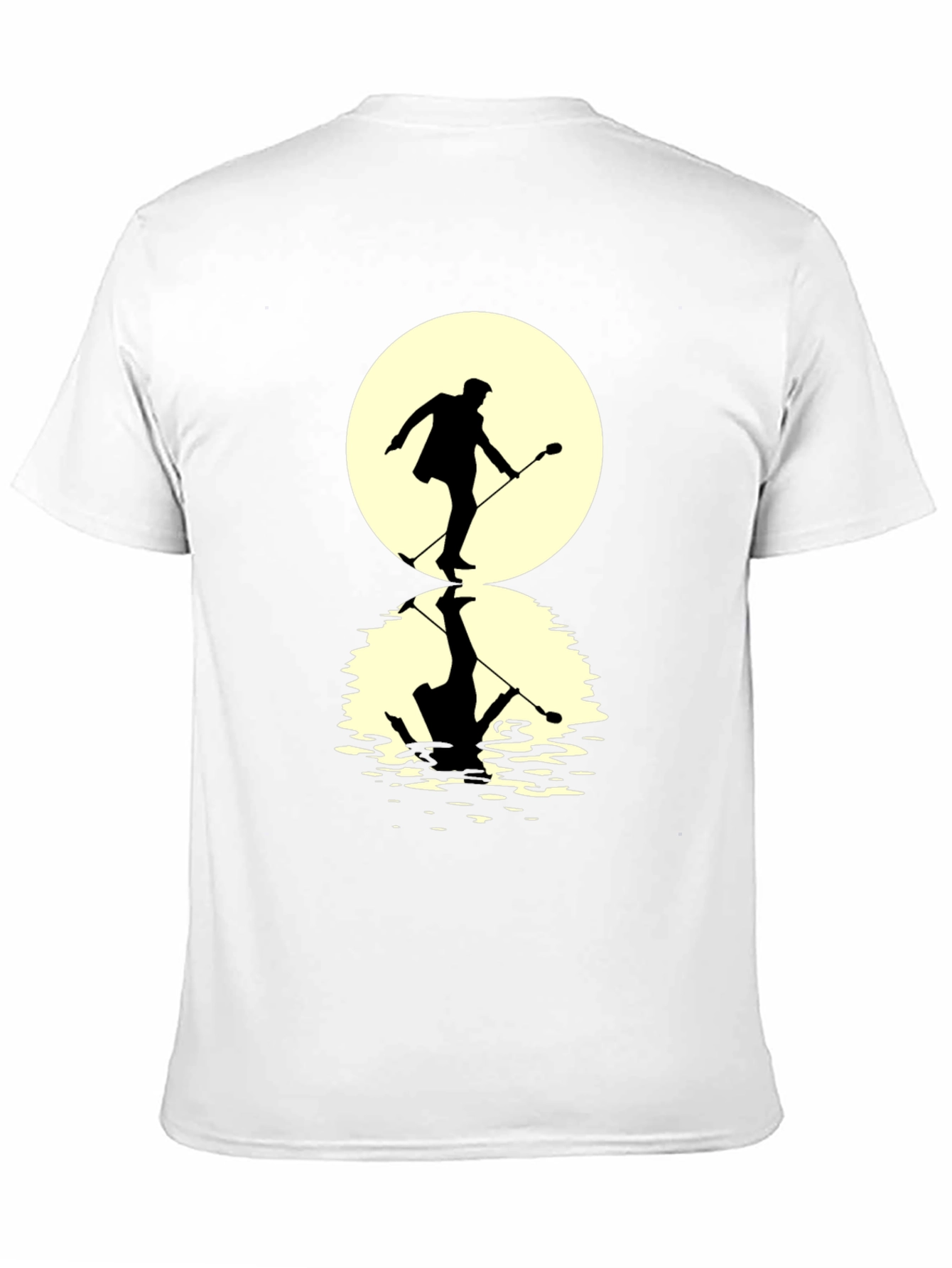 Moonlight Singer Mens Black T-Shirt