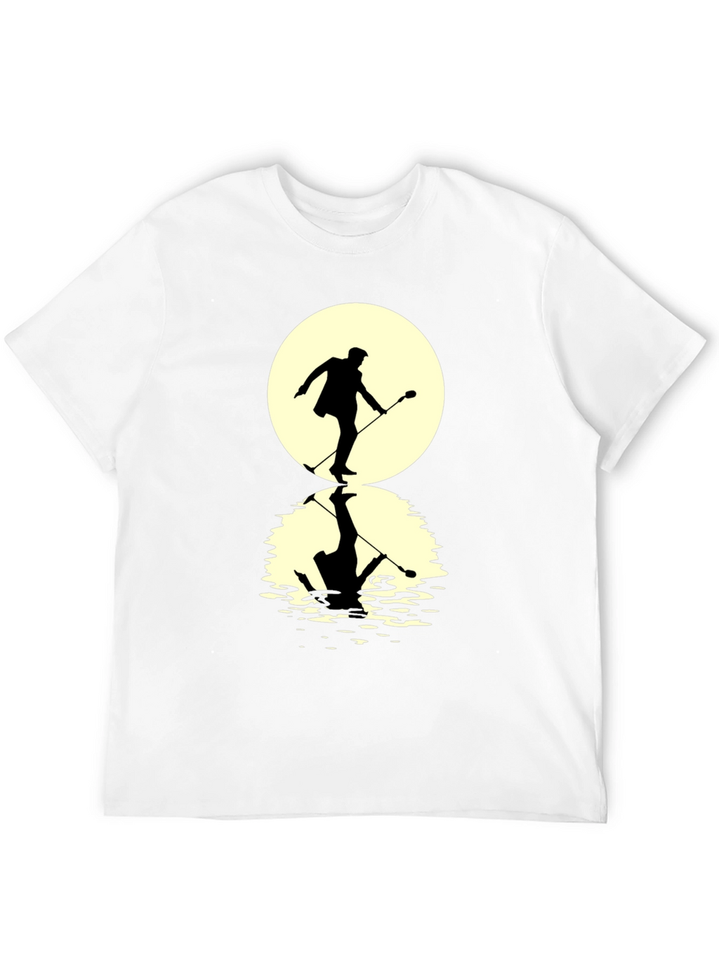 Moonlight Singer Mens Black T-Shirt