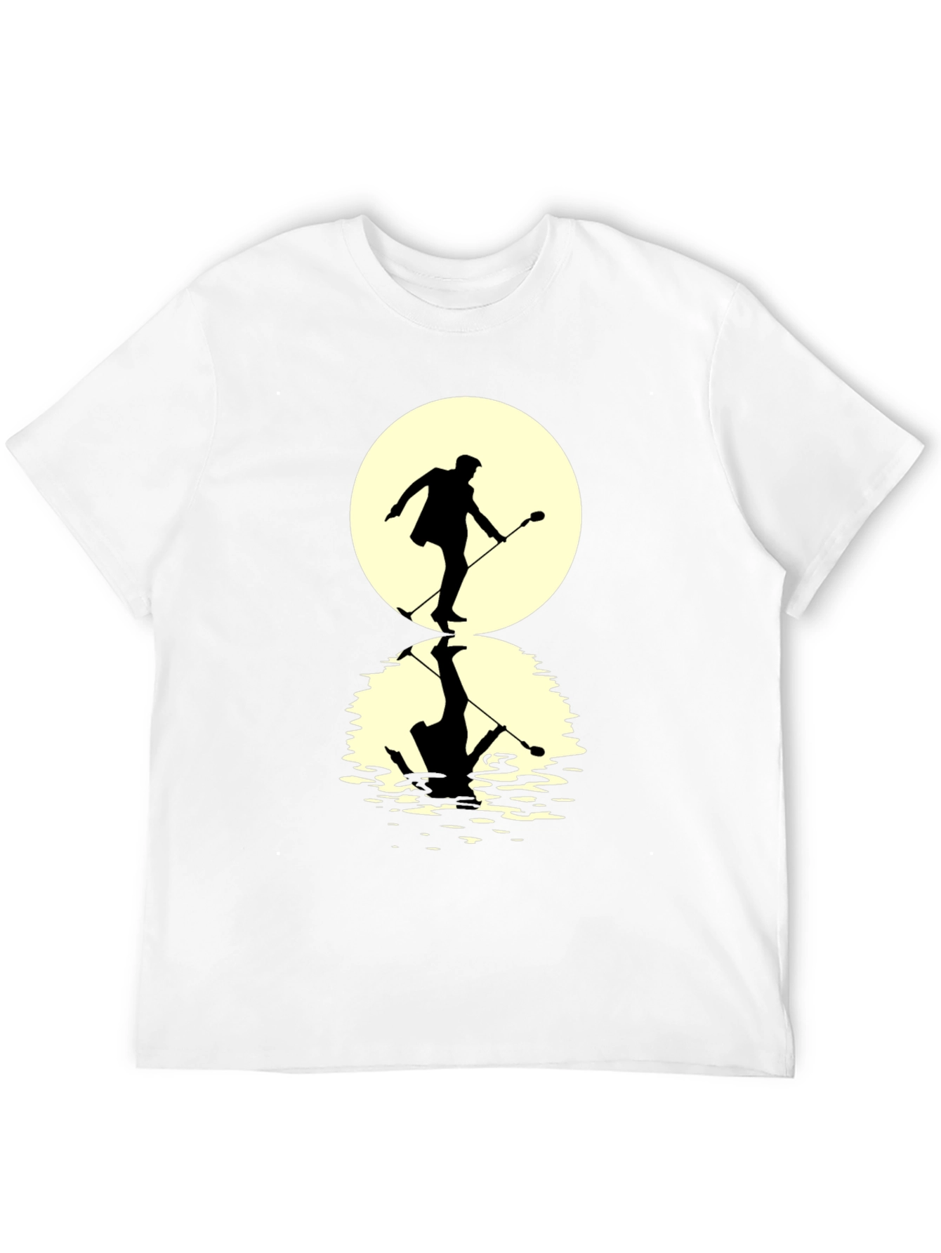 Moonlight Singer Mens Black T-Shirt