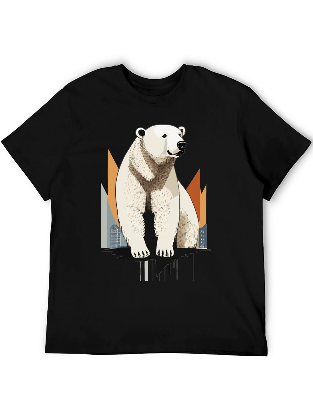 Polar Bear Graphic T-Shirt - Cool Animal Tee