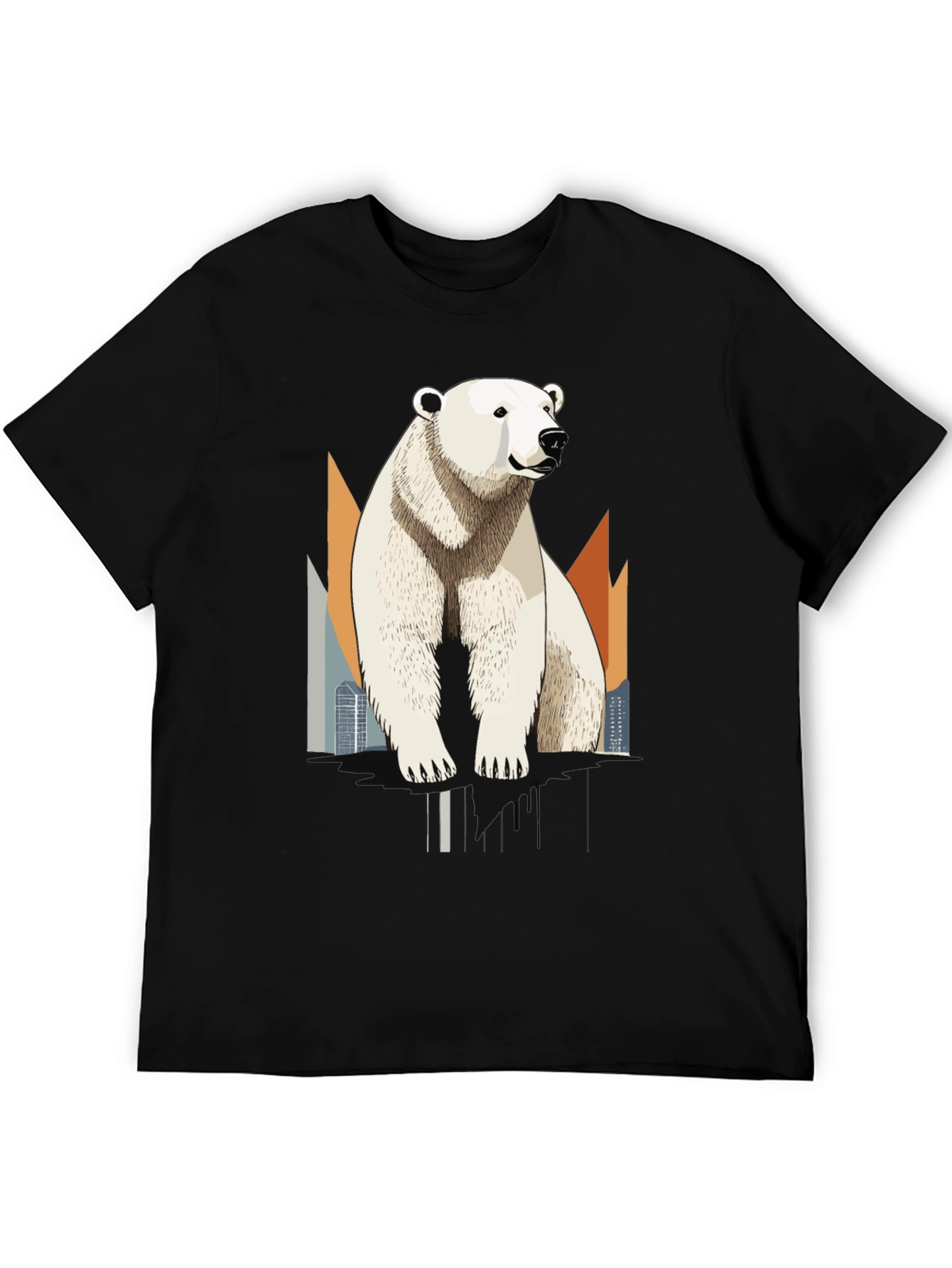 Polar Bear Graphic T-Shirt - Cool Animal Tee