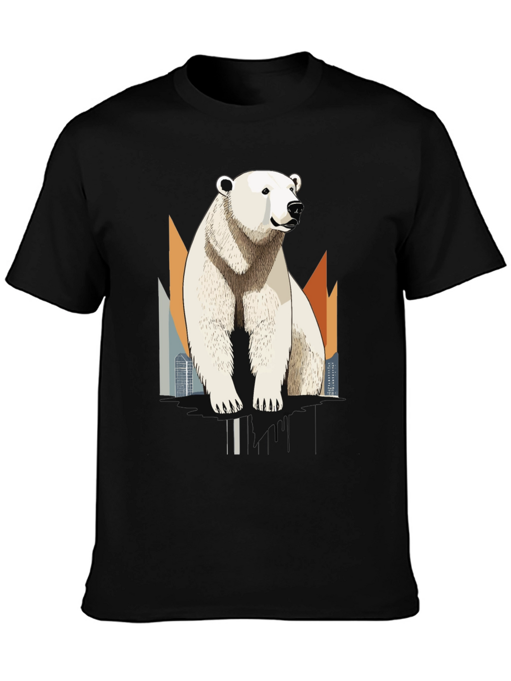 Polar Bear Graphic T-Shirt - Cool Animal Tee