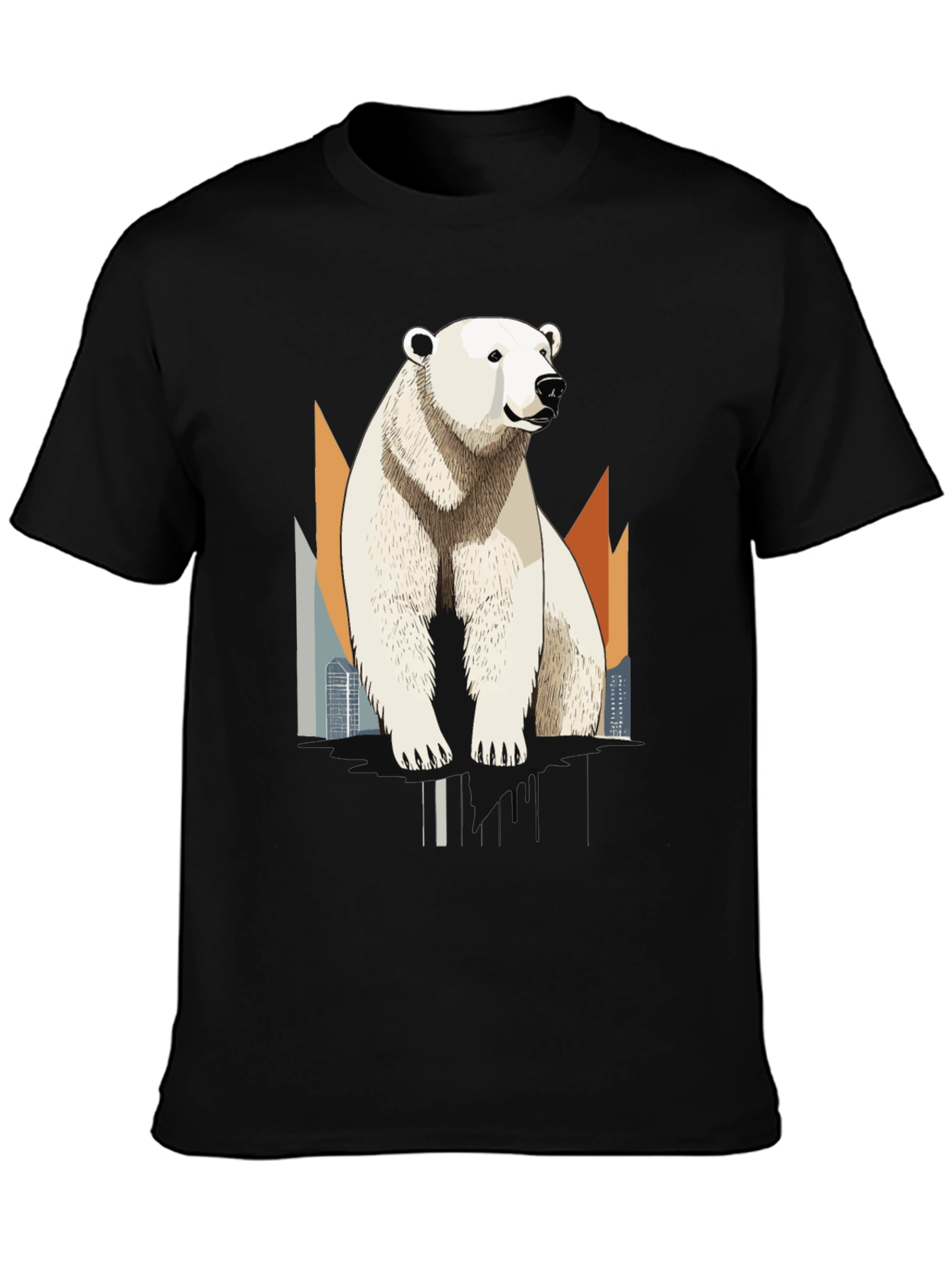Polar Bear Graphic T-Shirt - Cool Animal Tee