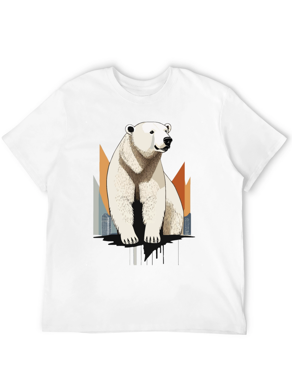 Polar Bear Graphic T-Shirt - Cool Animal Tee