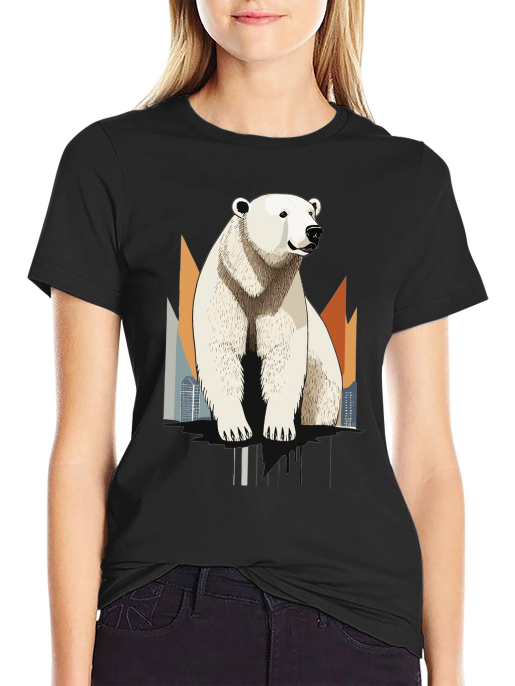 Polar Bear Graphic T-Shirt - Cool Animal Tee
