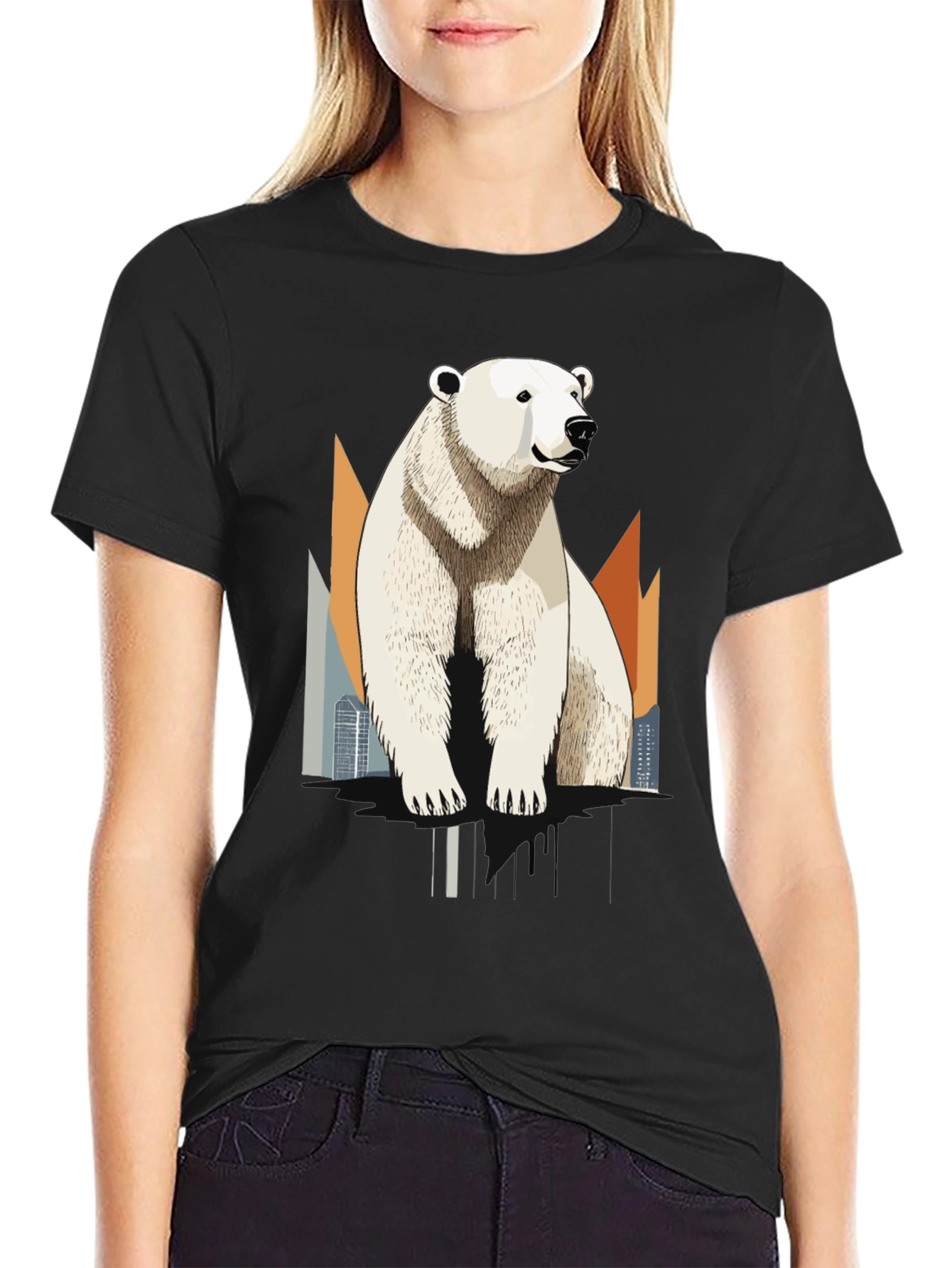 Polar Bear Graphic T-Shirt - Cool Animal Tee