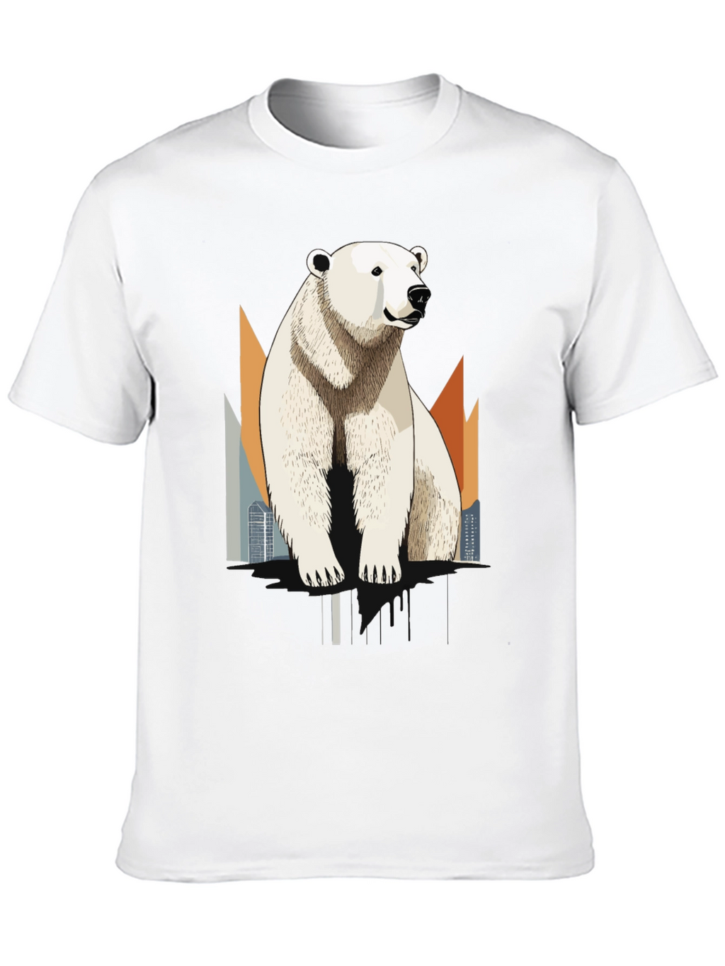Polar Bear Graphic T-Shirt - Cool Animal Tee