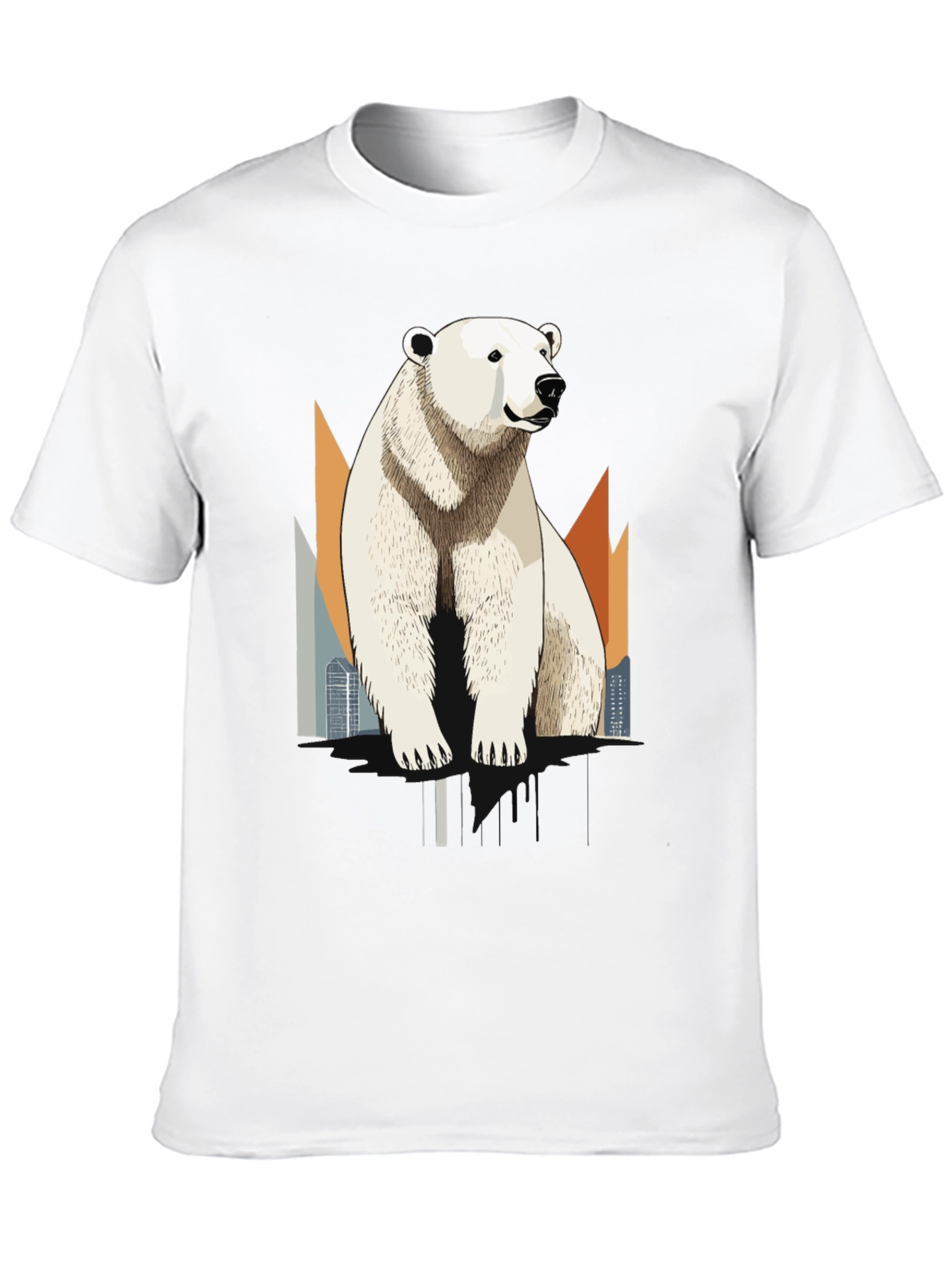 Polar Bear Graphic T-Shirt - Cool Animal Tee