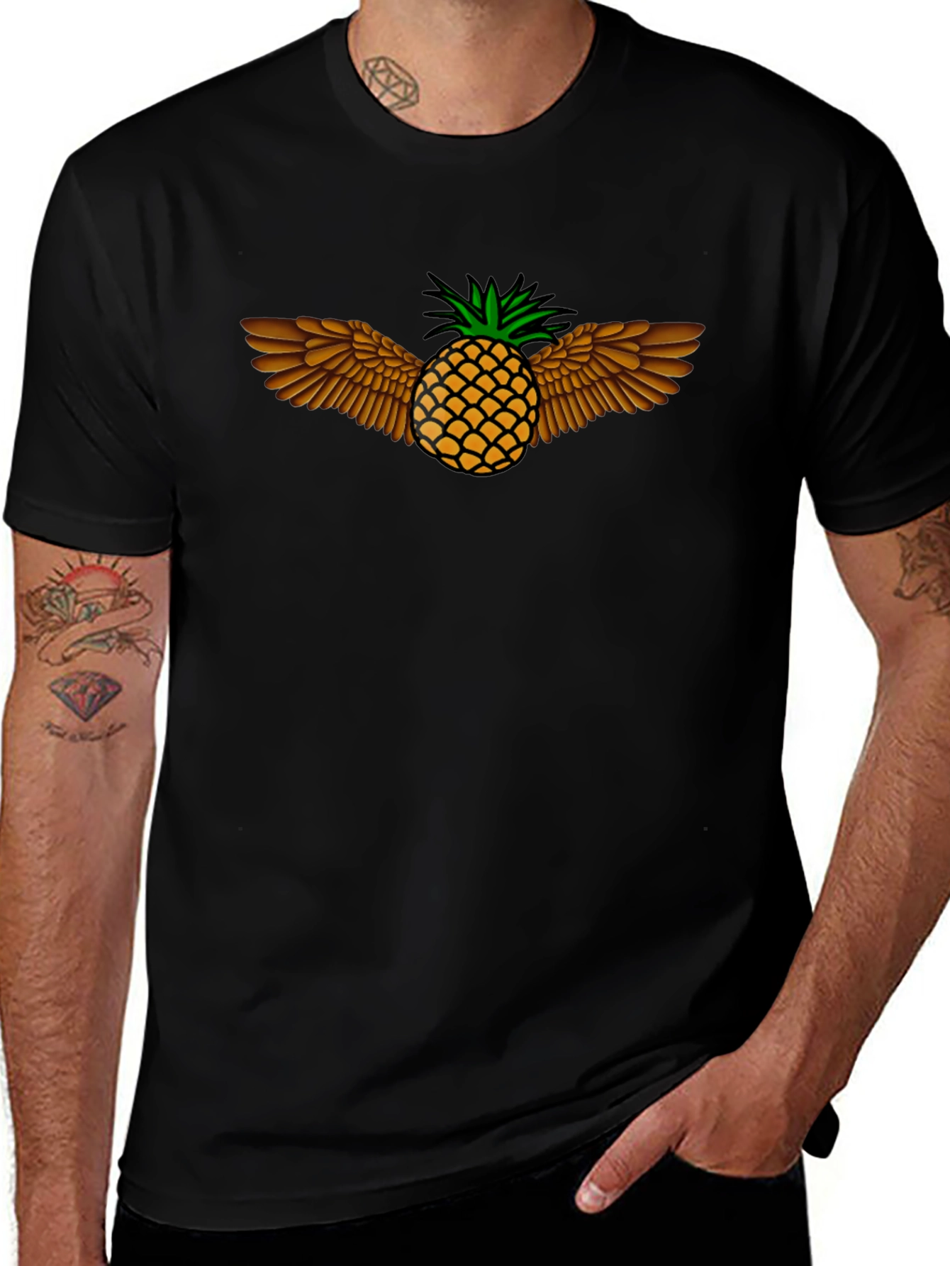 Winged Pineapple Graphic Tee