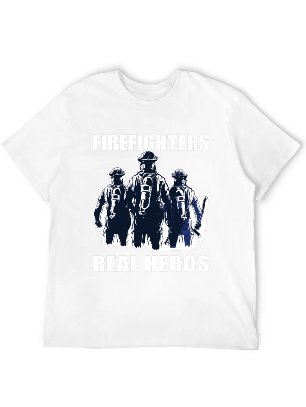 Firefighters Real Heros Graphic T-Shirt