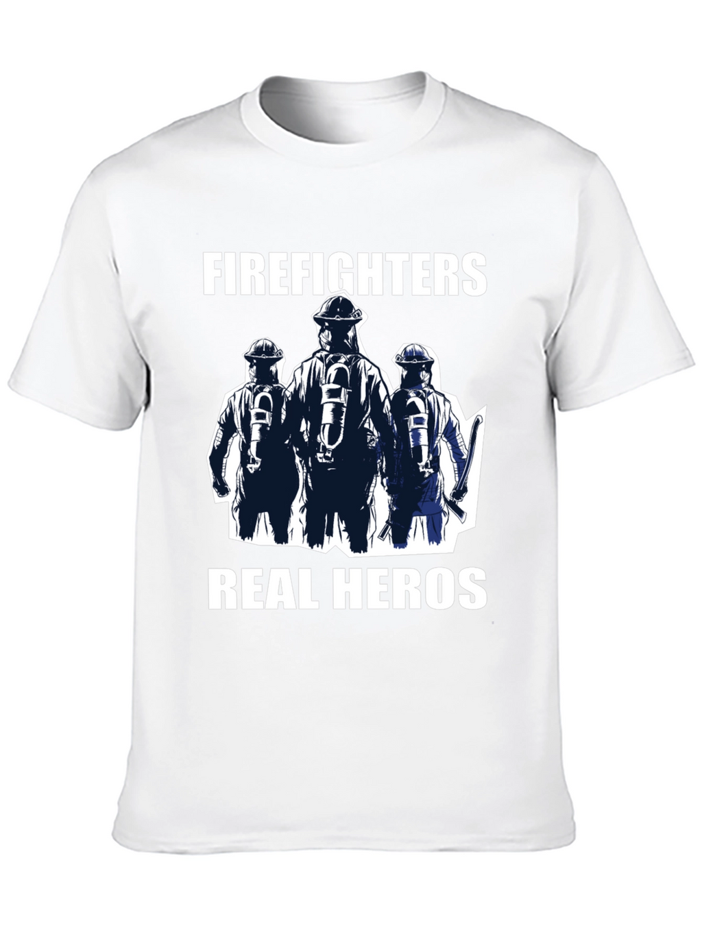 Firefighters Real Heros Graphic T-Shirt