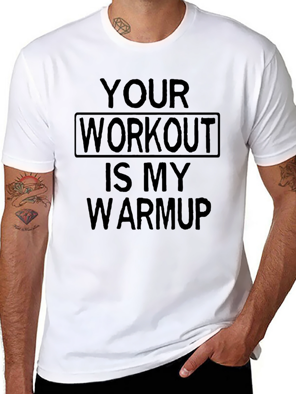 Workout Warmup T-Shirt - Gym Motivation Apparel
