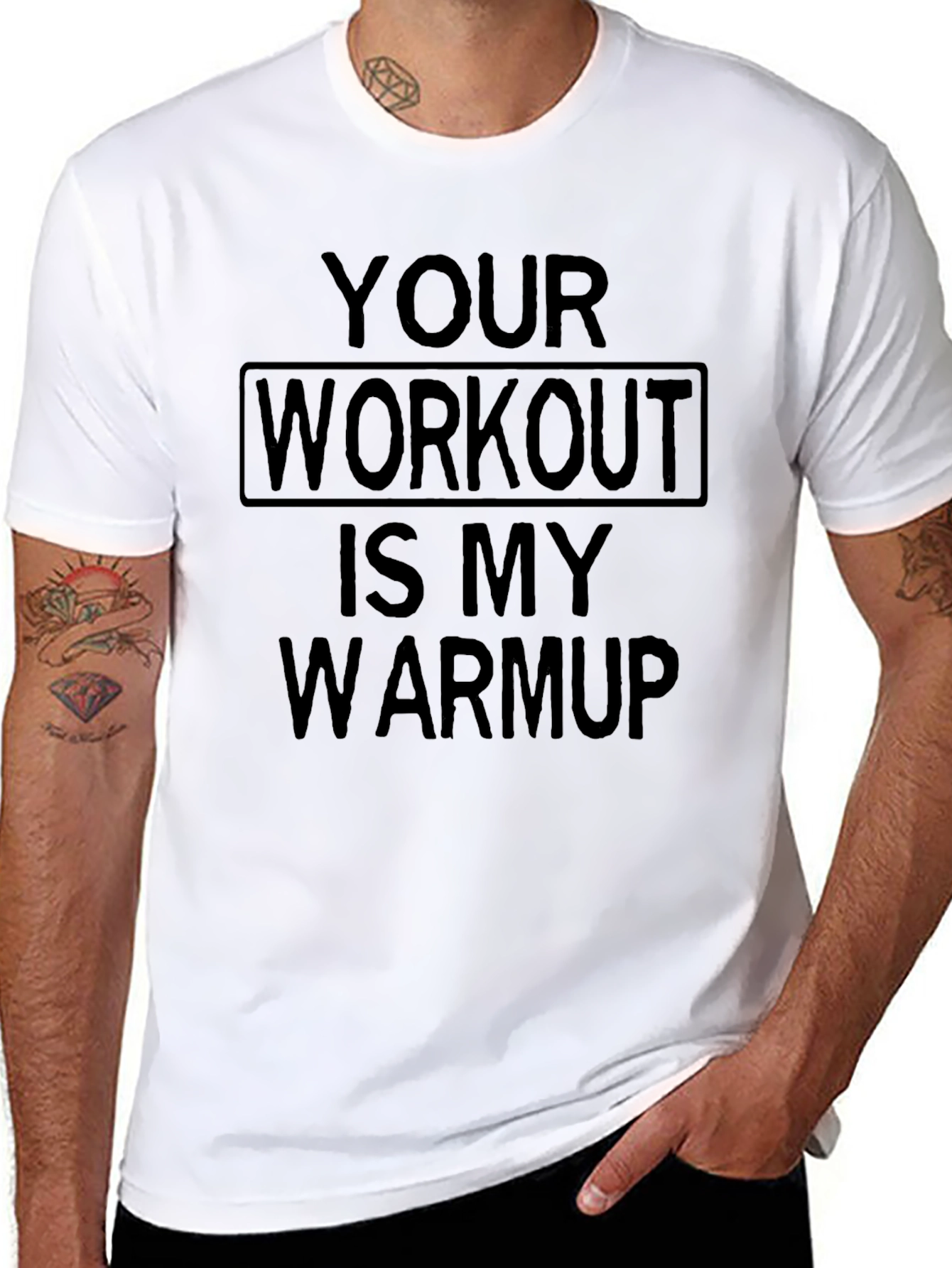 Workout Warmup T-Shirt - Gym Motivation Apparel