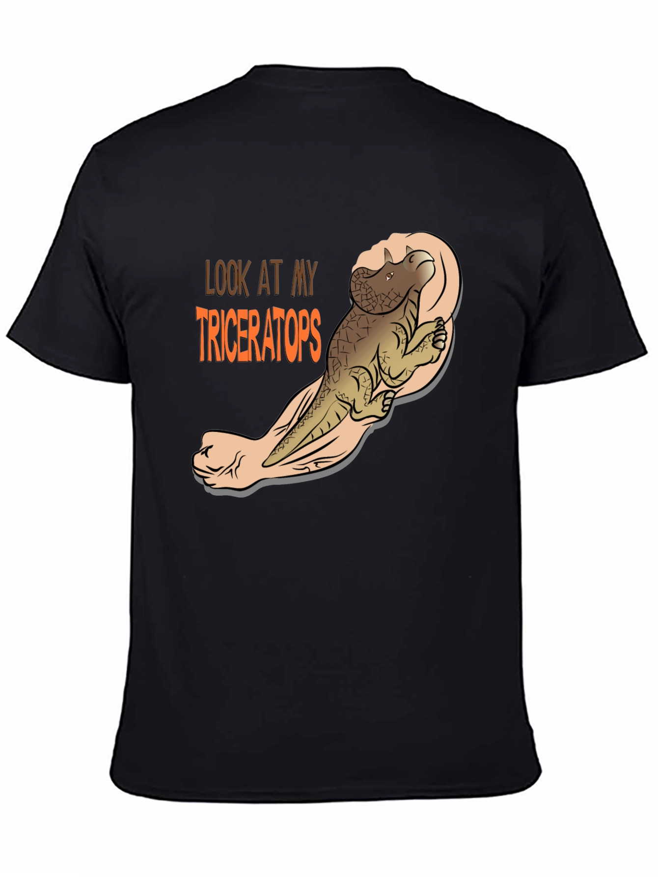 Triceratops Muscle Tee - Funny Graphic Dinosaur T-Shirt