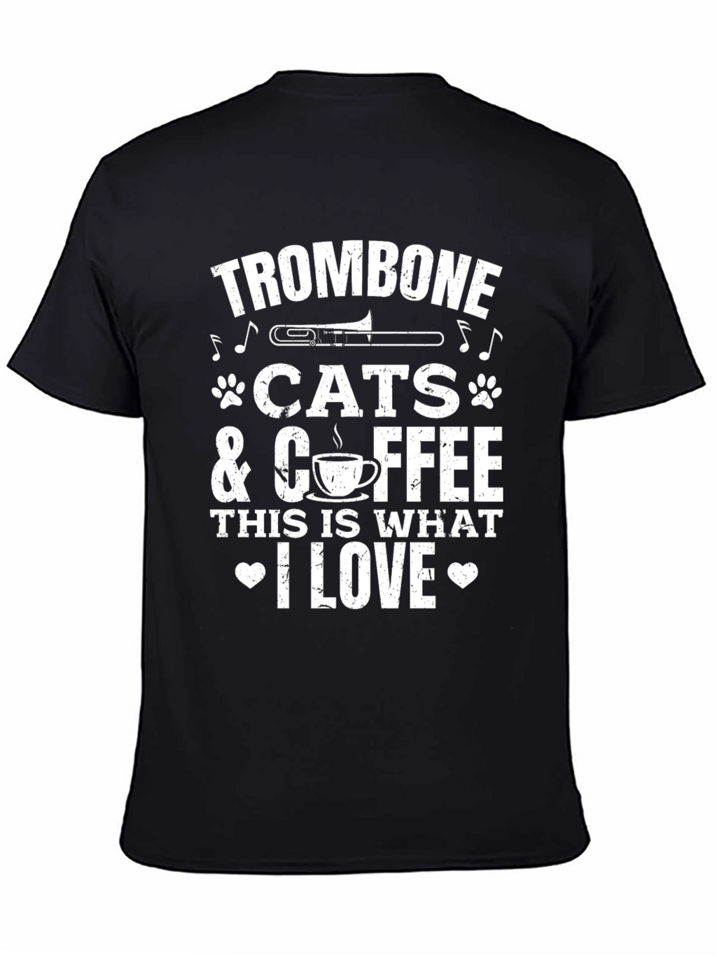 Trombone Cats Coffee: This Is What I Love T-Shirt