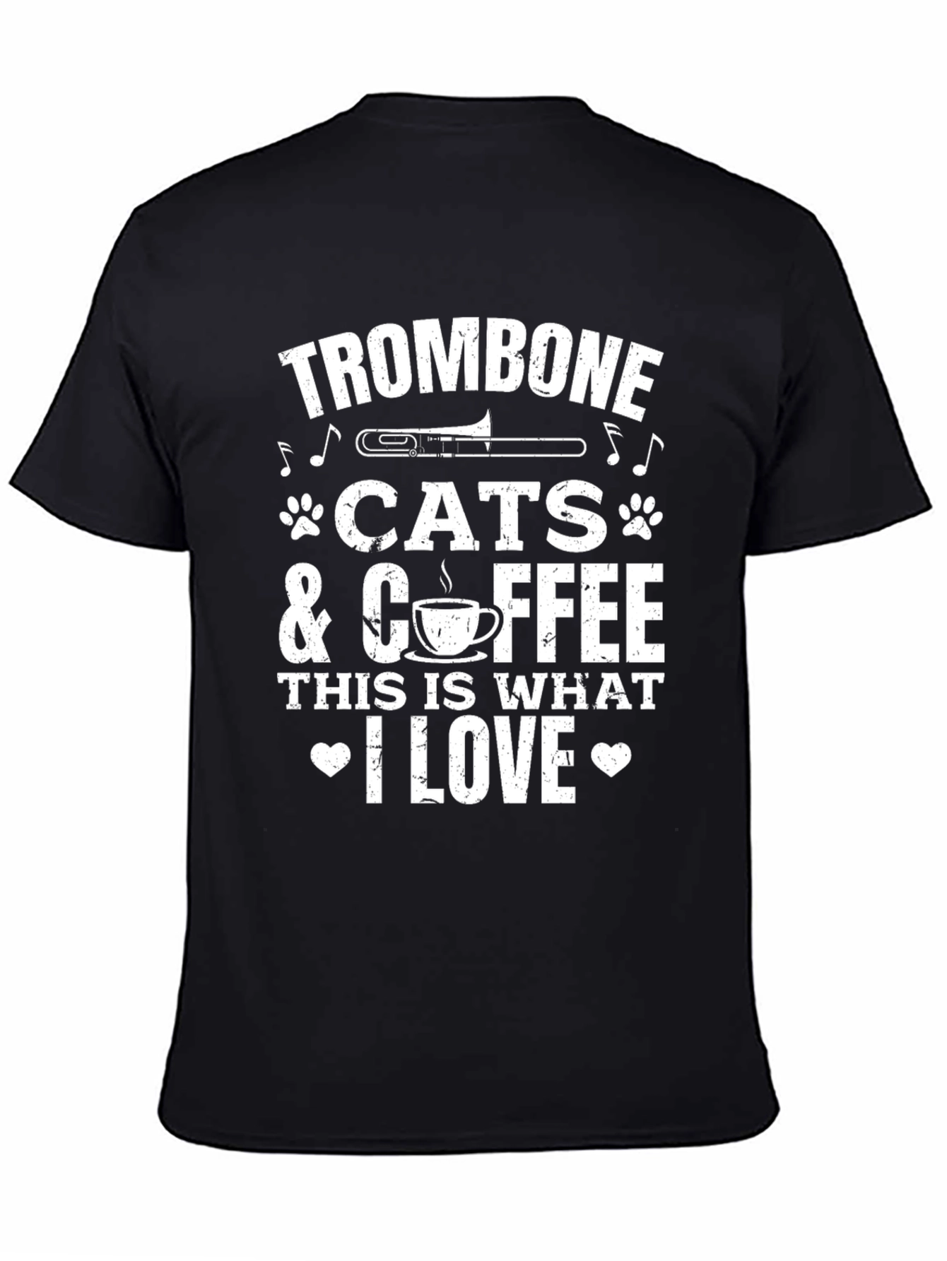 Trombone Cats Coffee: This Is What I Love T-Shirt
