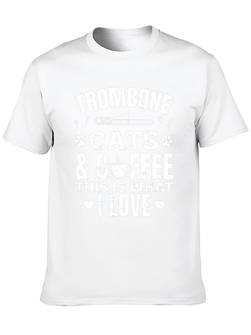 Trombone Cats Coffee: This Is What I Love T-Shirt