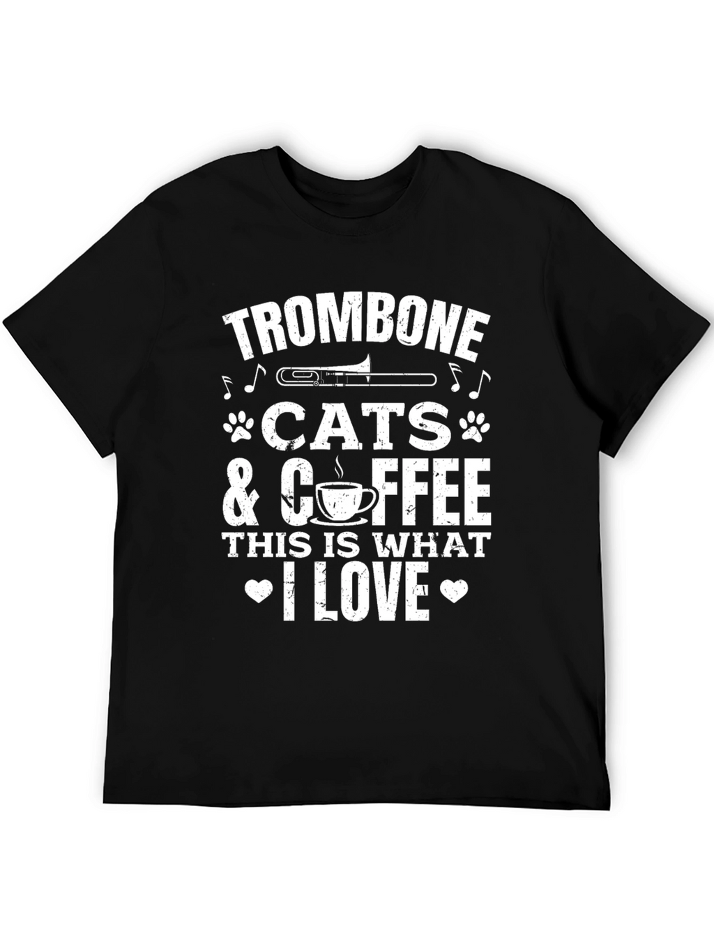 Trombone Cats Coffee: This Is What I Love T-Shirt