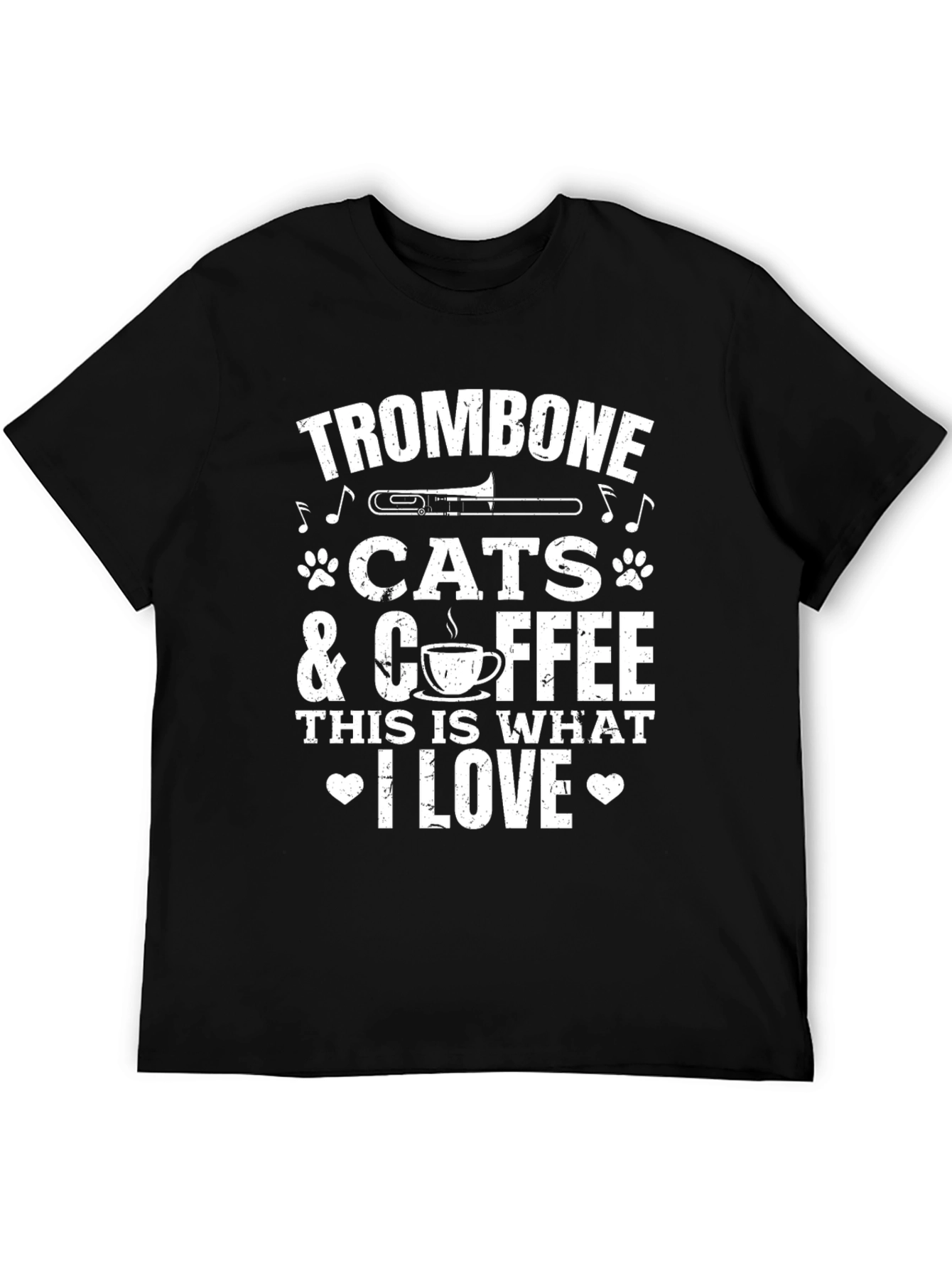 Trombone Cats Coffee: This Is What I Love T-Shirt