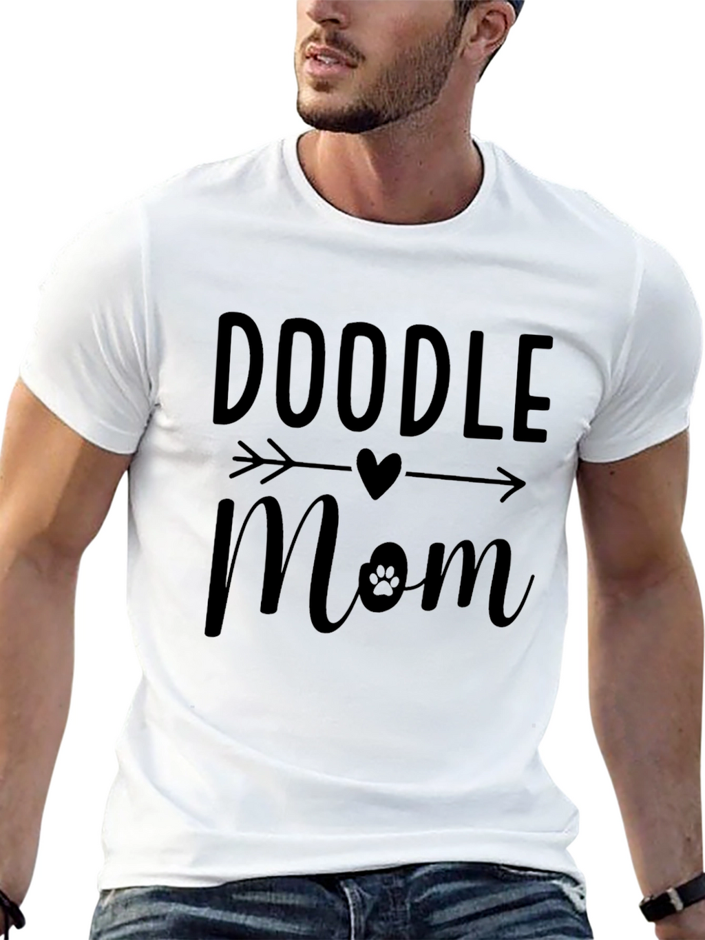 Doodle Mom Black T-Shirt