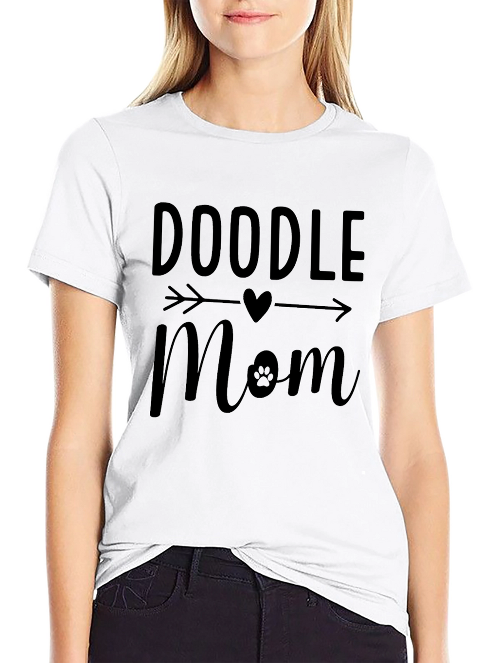 Doodle Mom Black T-Shirt