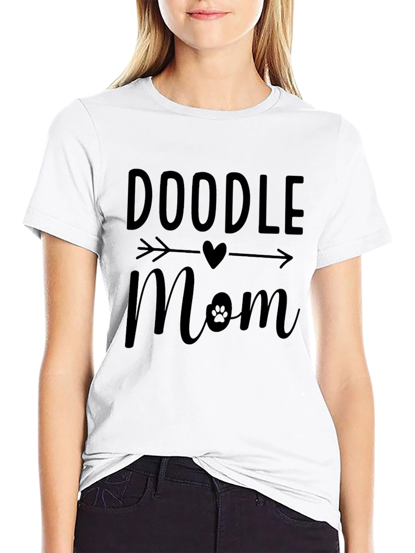 Doodle Mom Black T-Shirt
