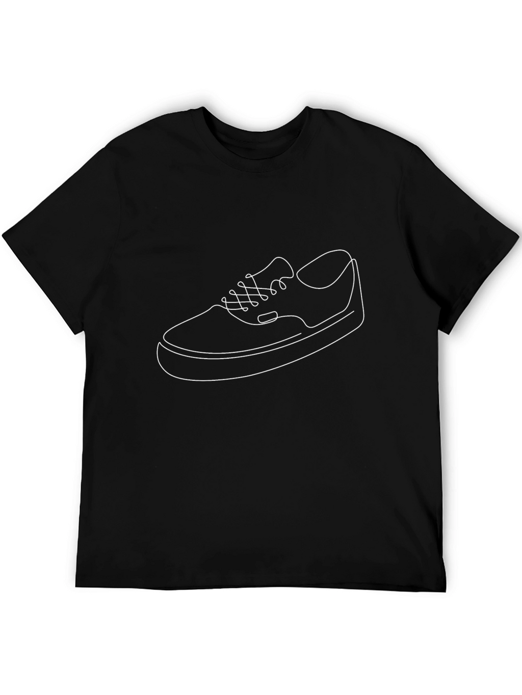Minimalist Shoe Graphic Tee - Black