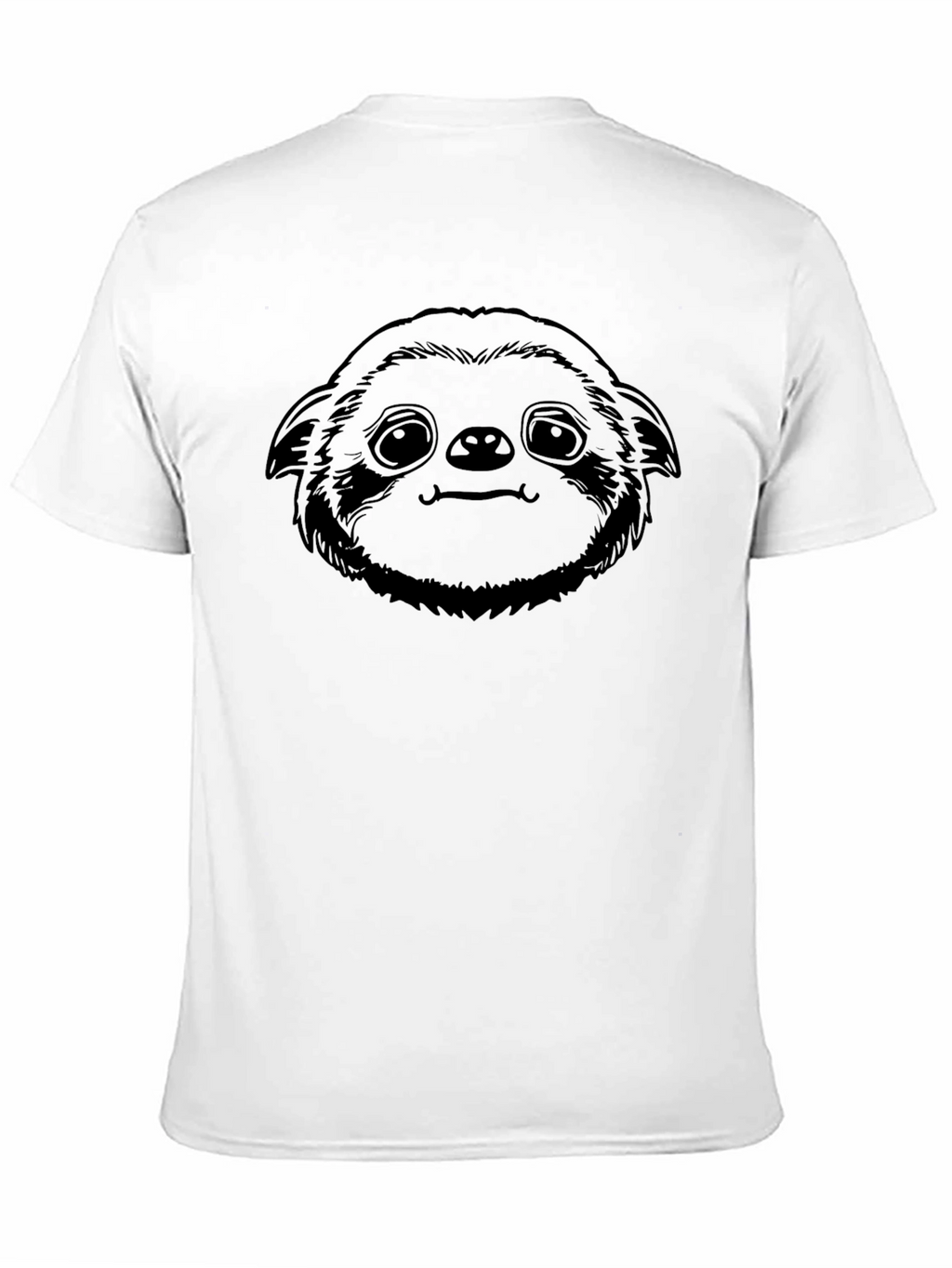 Sloth Face Black T-Shirt - Graphic Tee