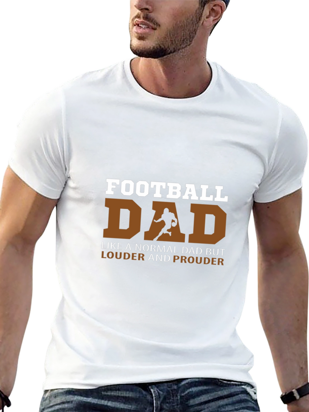 Football Dad T-Shirt - Louder and Prouder Tee