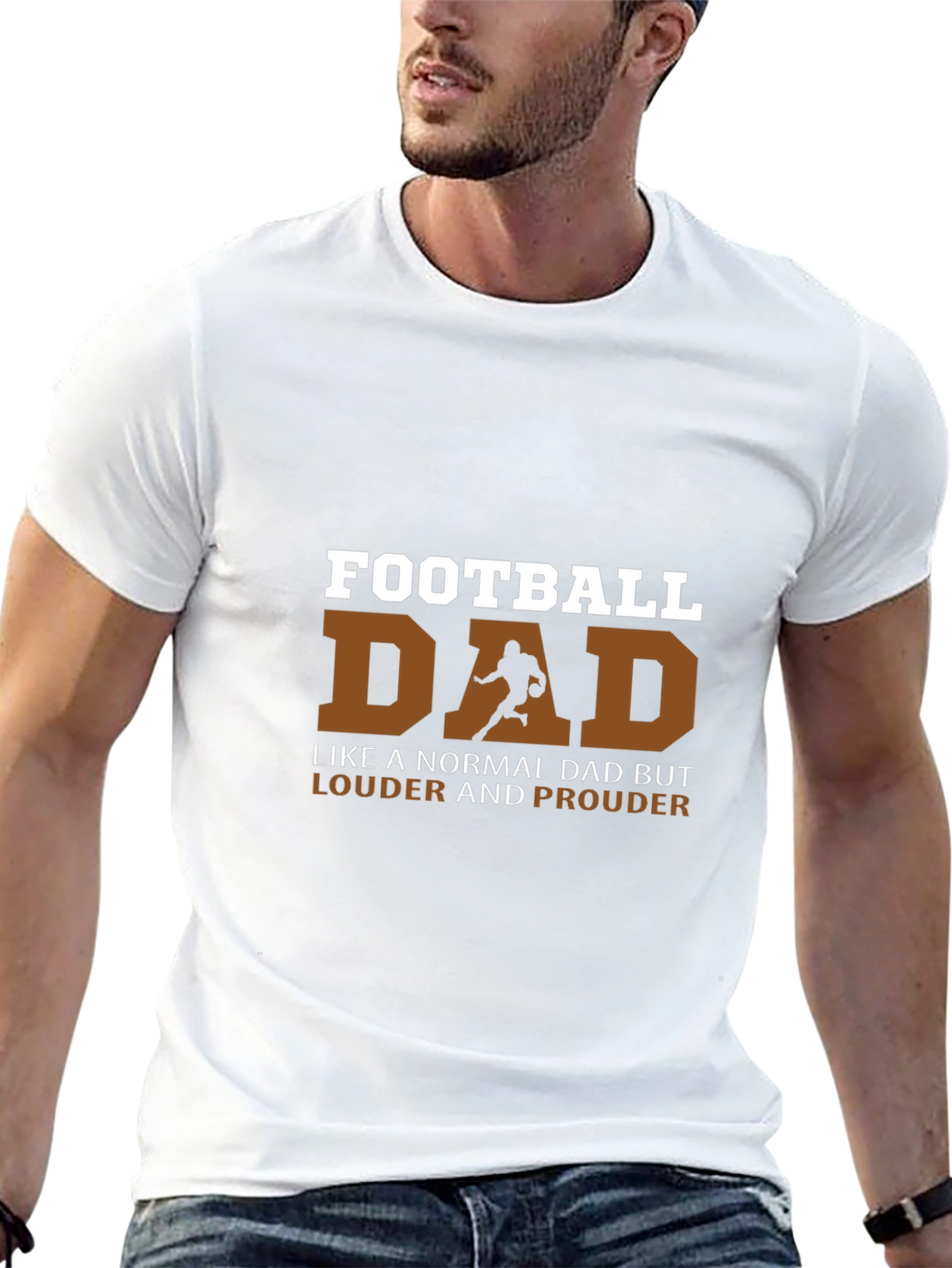 Football Dad T-Shirt - Louder and Prouder Tee
