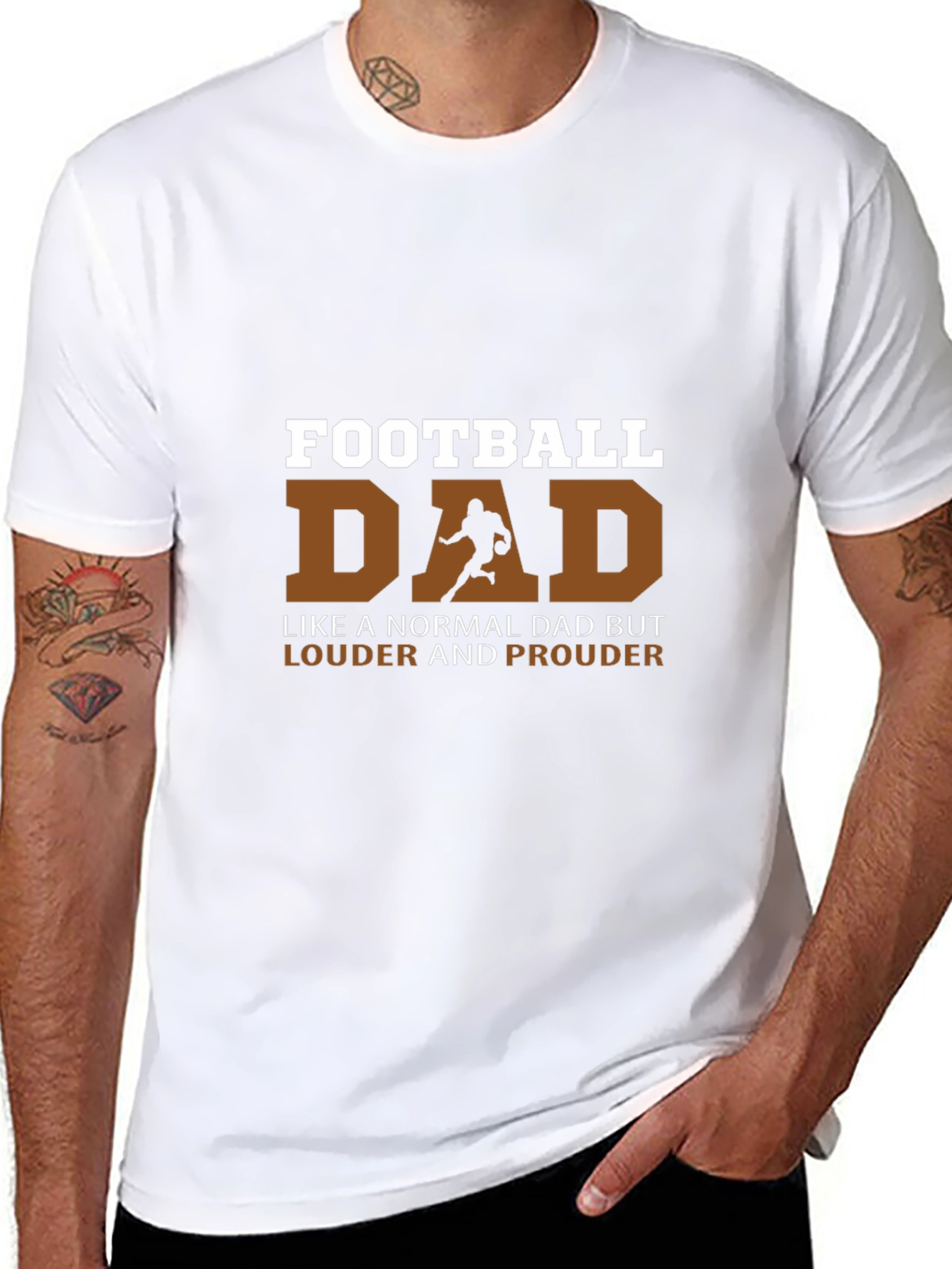 Football Dad T-Shirt - Louder and Prouder Tee
