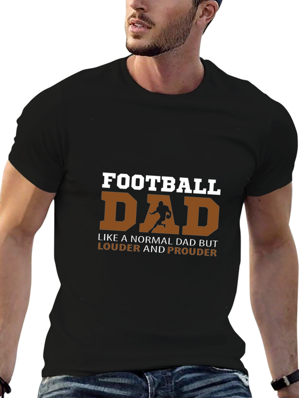Football Dad T-Shirt - Louder and Prouder Tee