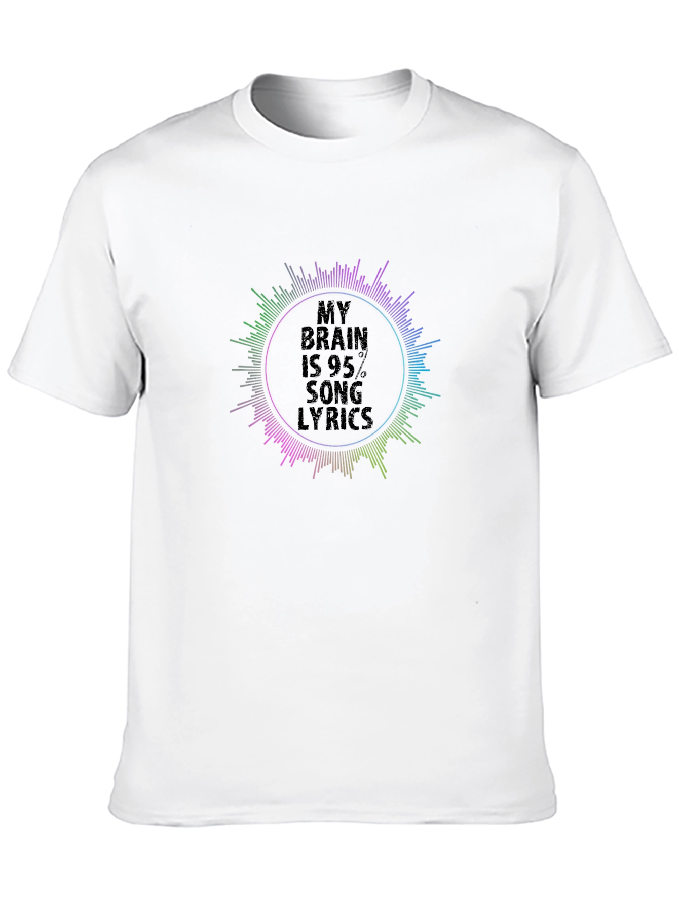 My Brain Is 95% Song Lyrics T-Shirt