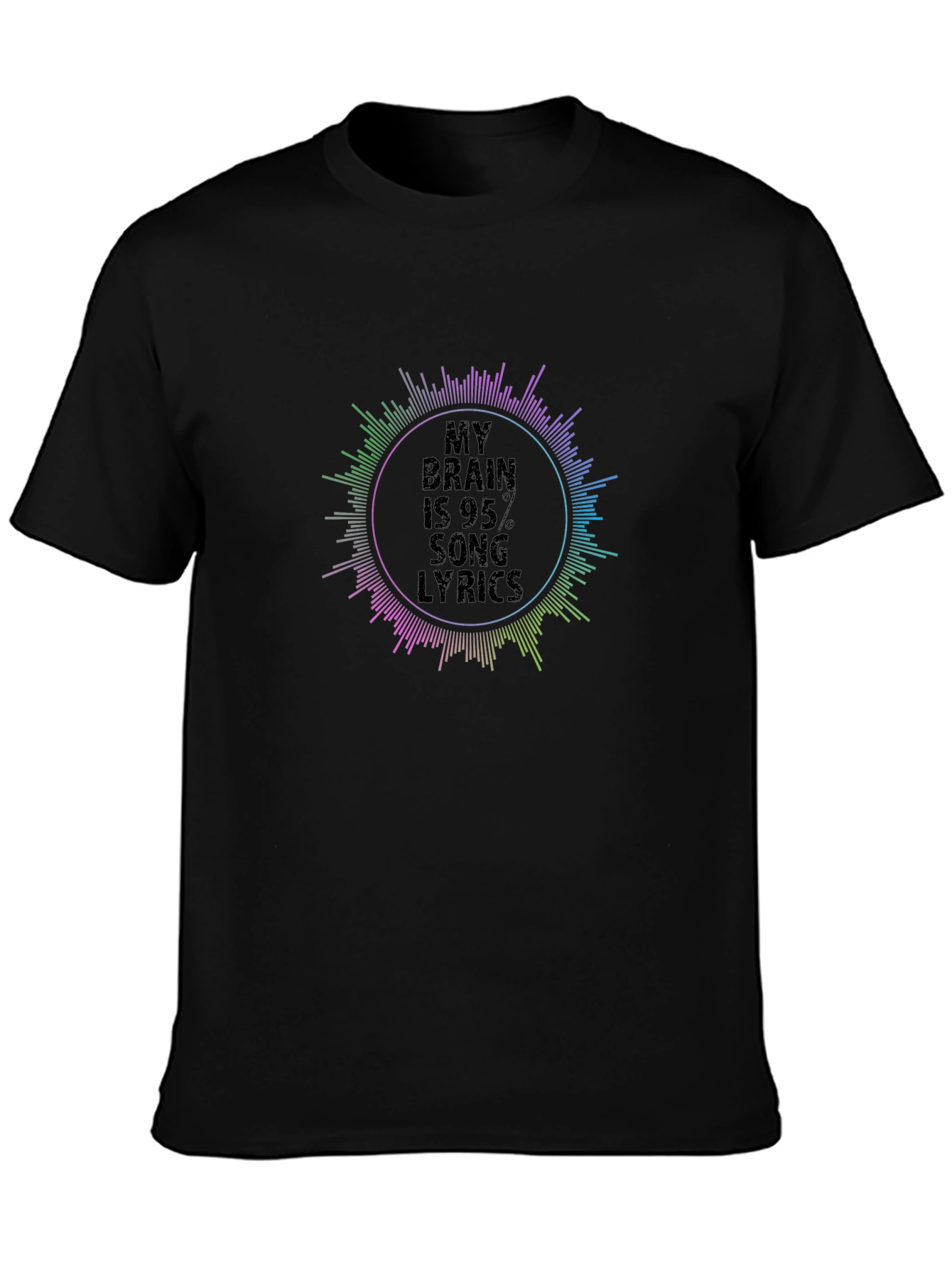 My Brain Is 95% Song Lyrics T-Shirt